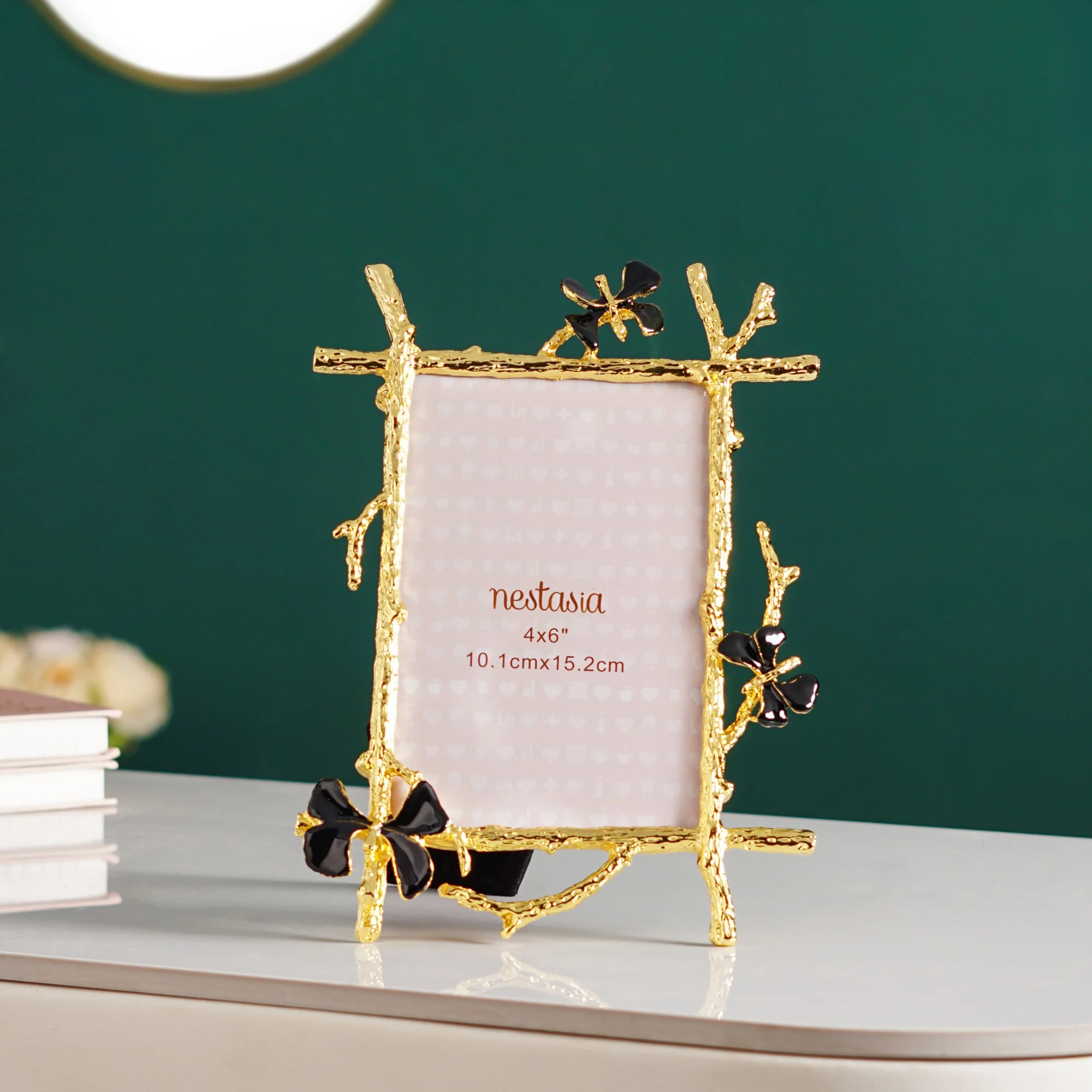 Black Gold Art Photo Frame Small 10x15cm