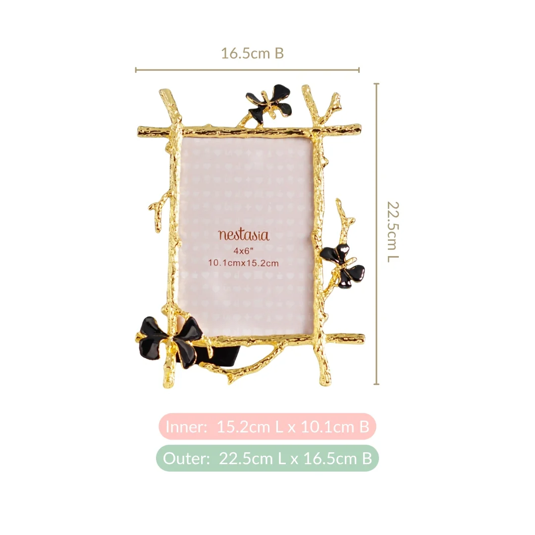 Black Gold Art Photo Frame Small 10x15cm - Image 4