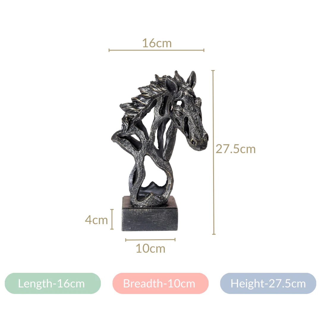 Black Horse Decorative Showpiece - Image 7