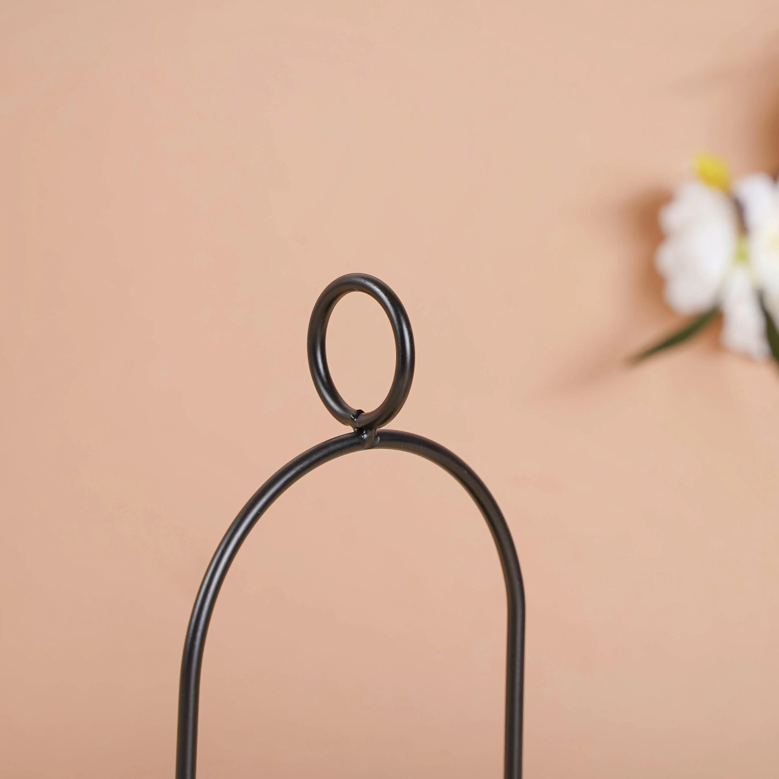 Black Metal Candle Stand Set of 2 - Image 6