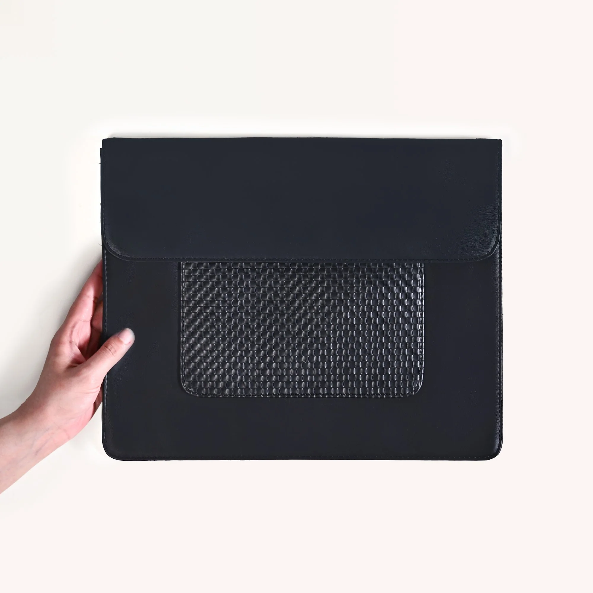 Black Multipurpose Office Folder With Zipper Pocket - Image 6
