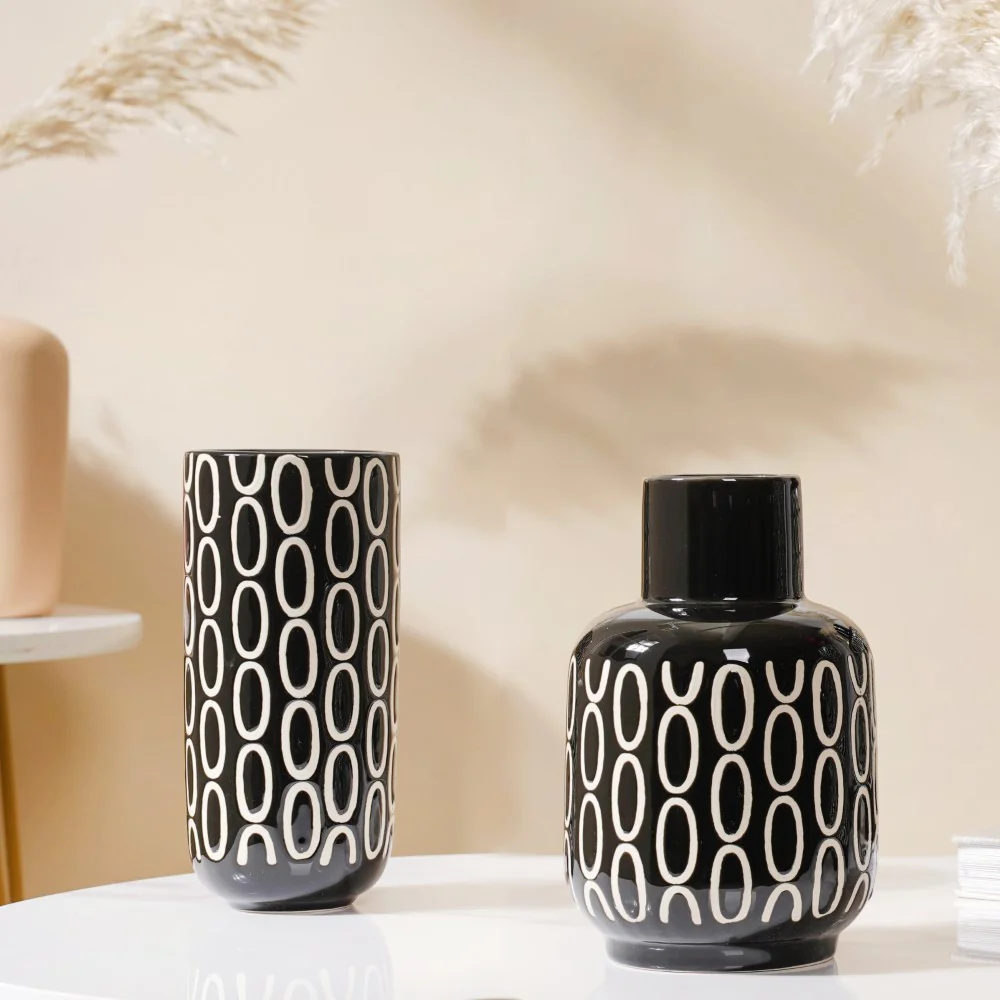 Black Room Decor Vase - Image 7