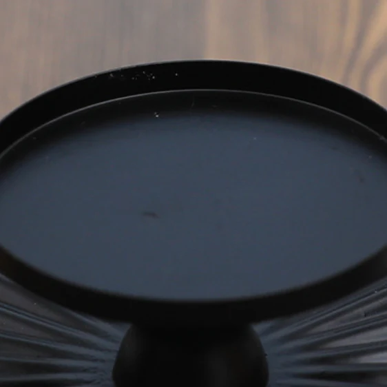 Black Round Candle Stands Set Of 2 - Image 6