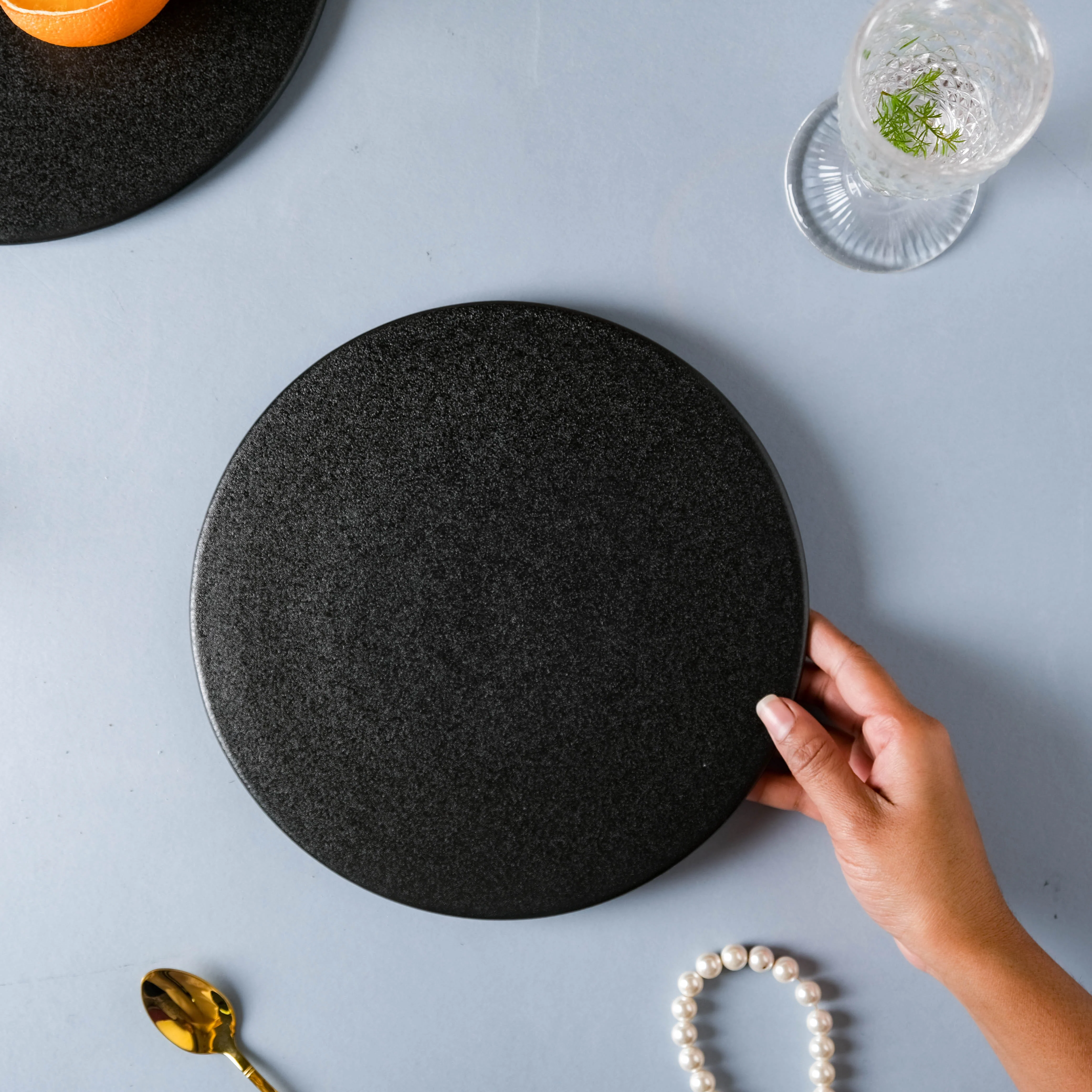 Black Round Cheese Board - Image 2