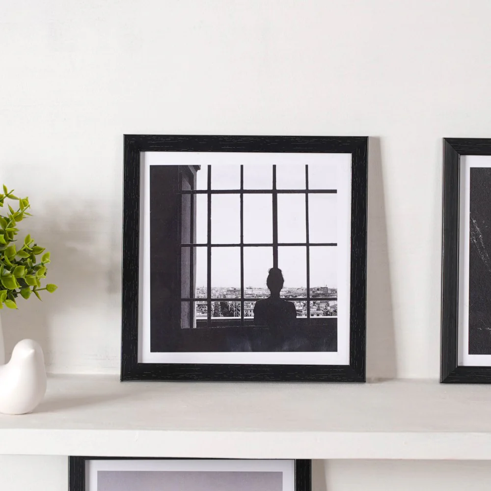 Black & White Wall Art Set Of 9 9x9 Inch - Image 6