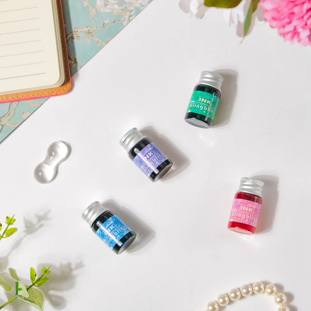 Bling Glass Dip Pen With 4 Ink Bottles - Image 10
