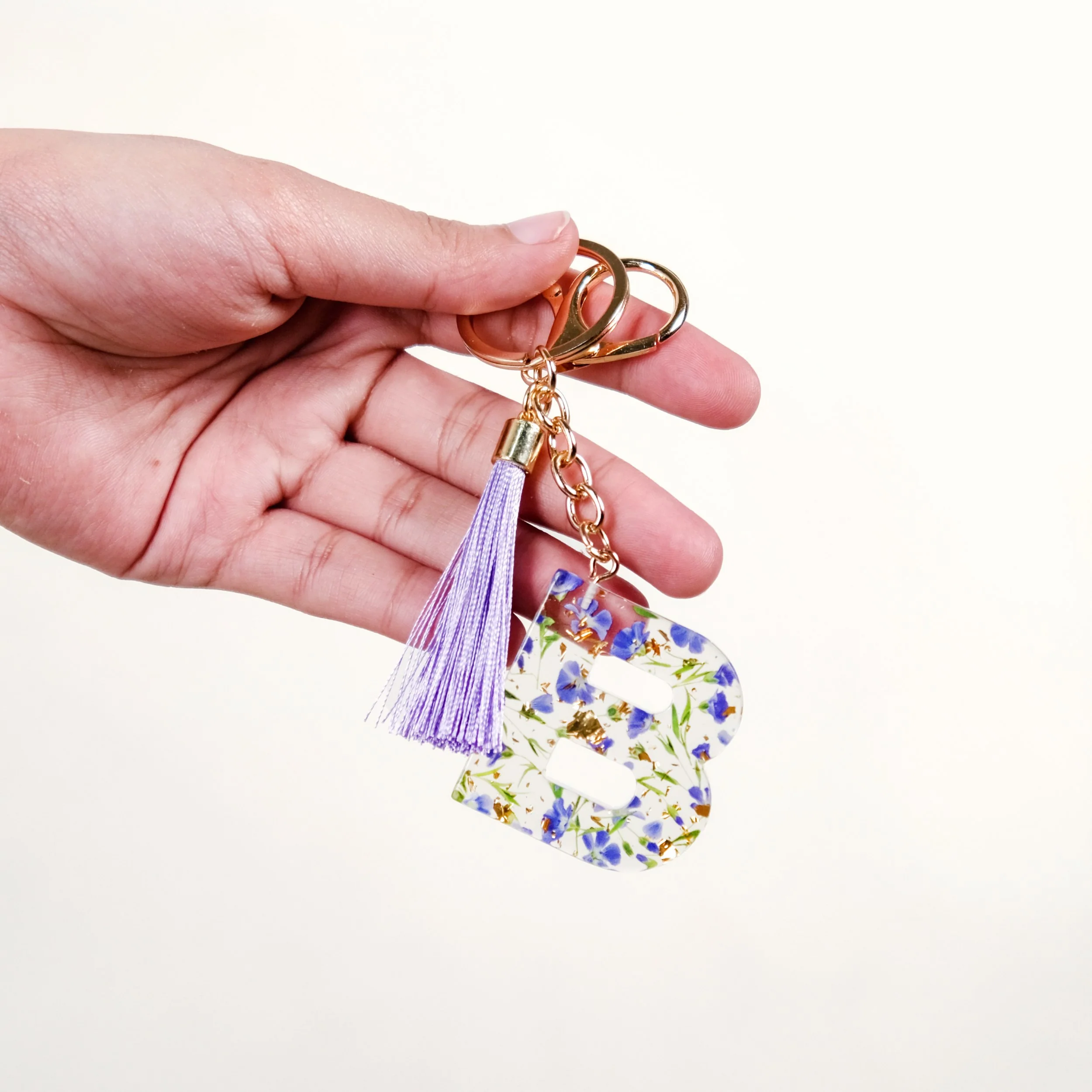 Blooming Beauty Pressed Flower B Keyring - Image 2