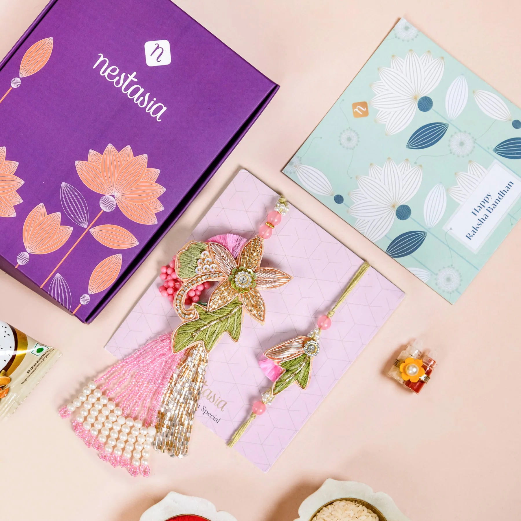 Blossom Bond Rakhi Lumba Gift Set - Image 2
