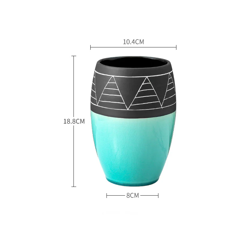 Blue and Black Vase - Image 9
