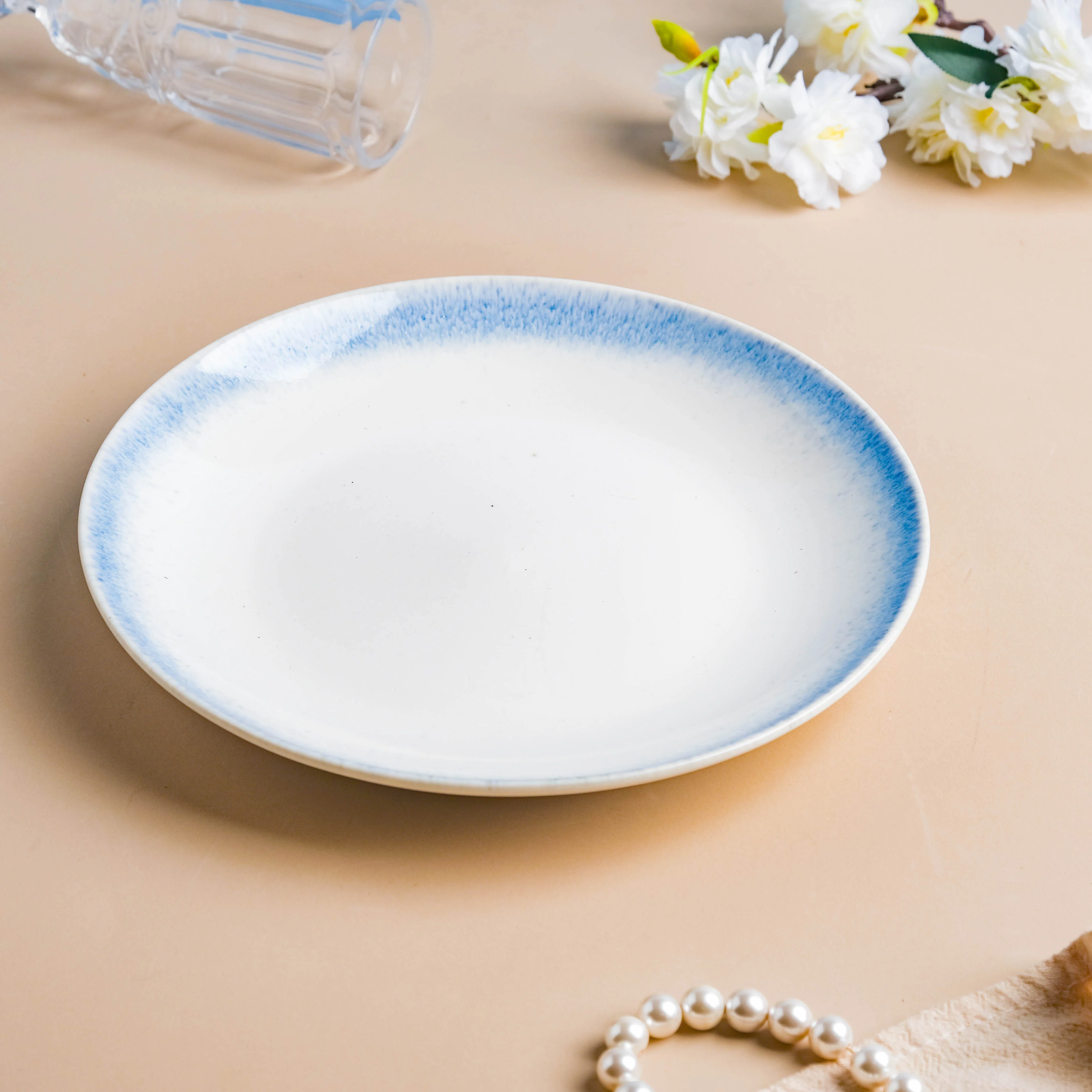 Blue And White Handcrafted Plate - Image 2
