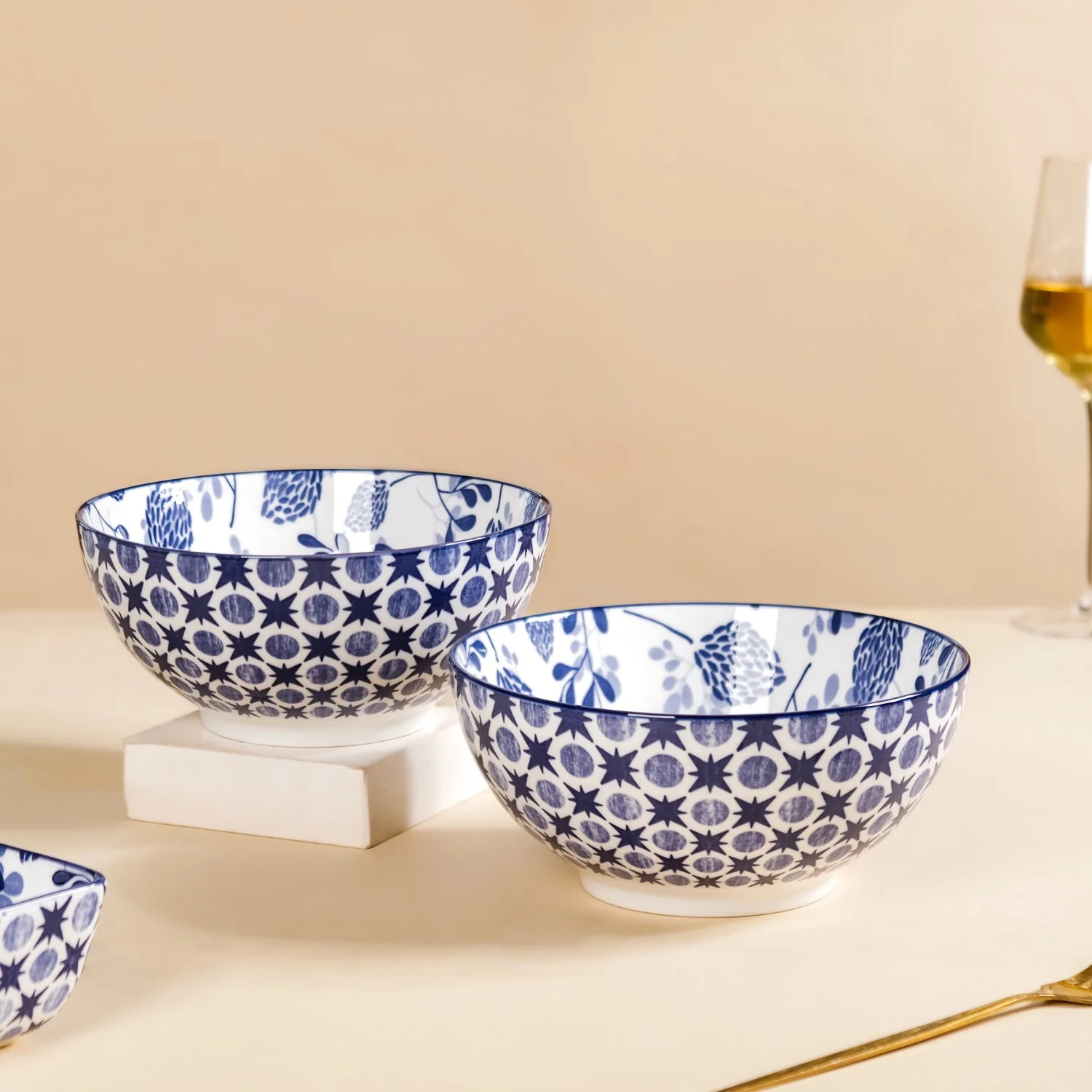 Blue Blossom Serving Bowl Set Of 2 1650ml - Image 10