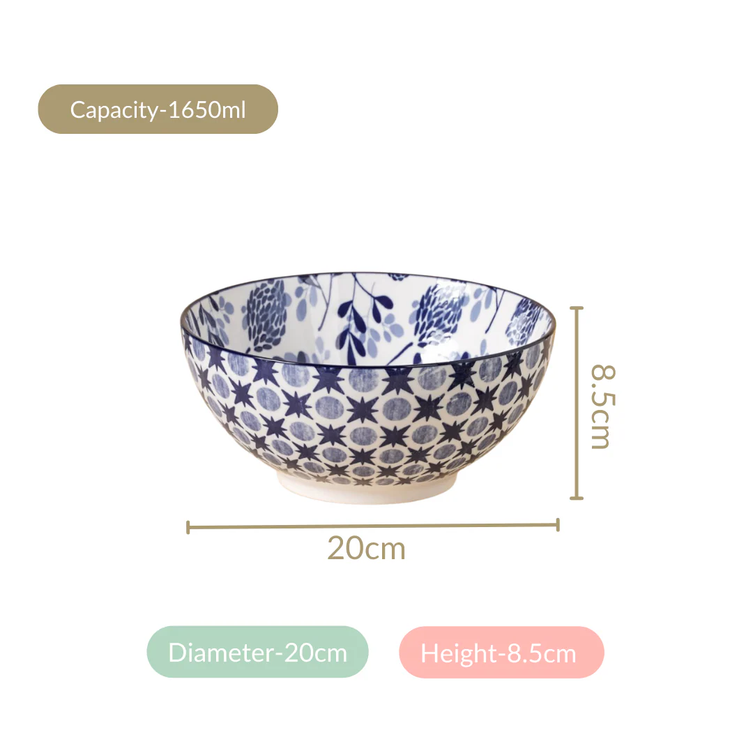 Blue Blossom Serving Bowl Set Of 2 1650ml - Image 6