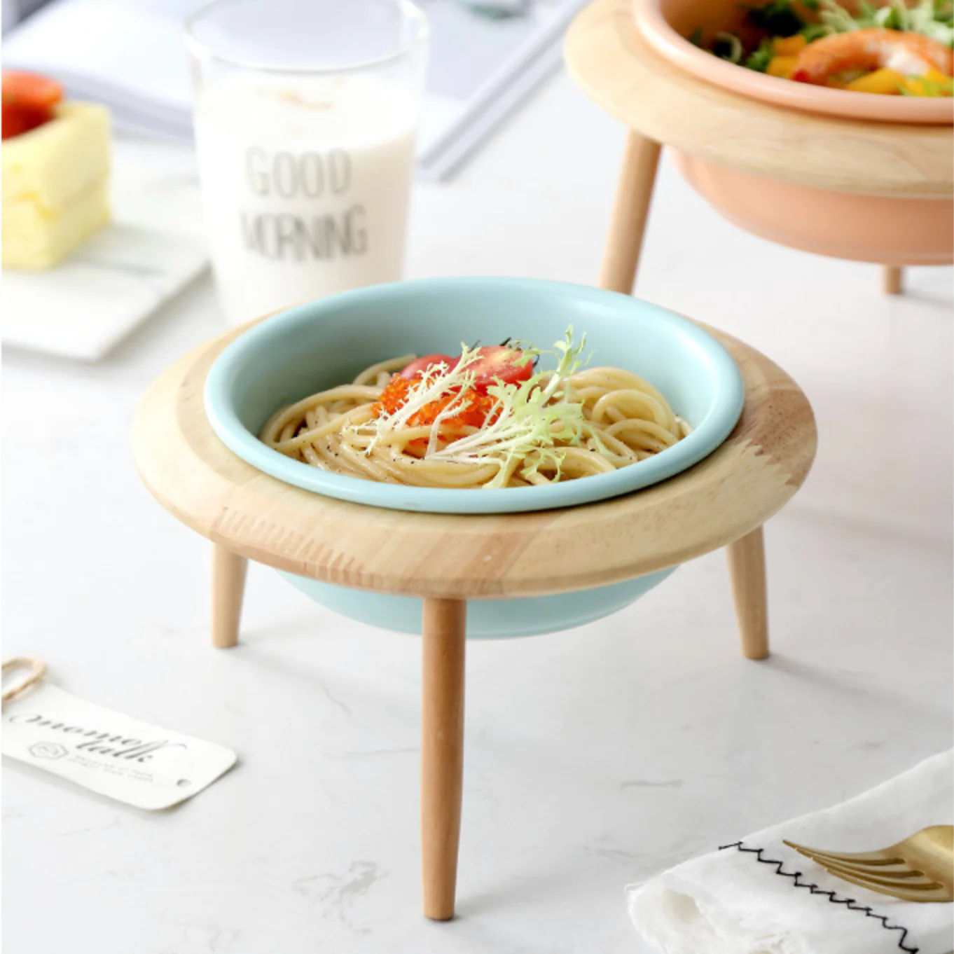 Blue Bowl with Stand