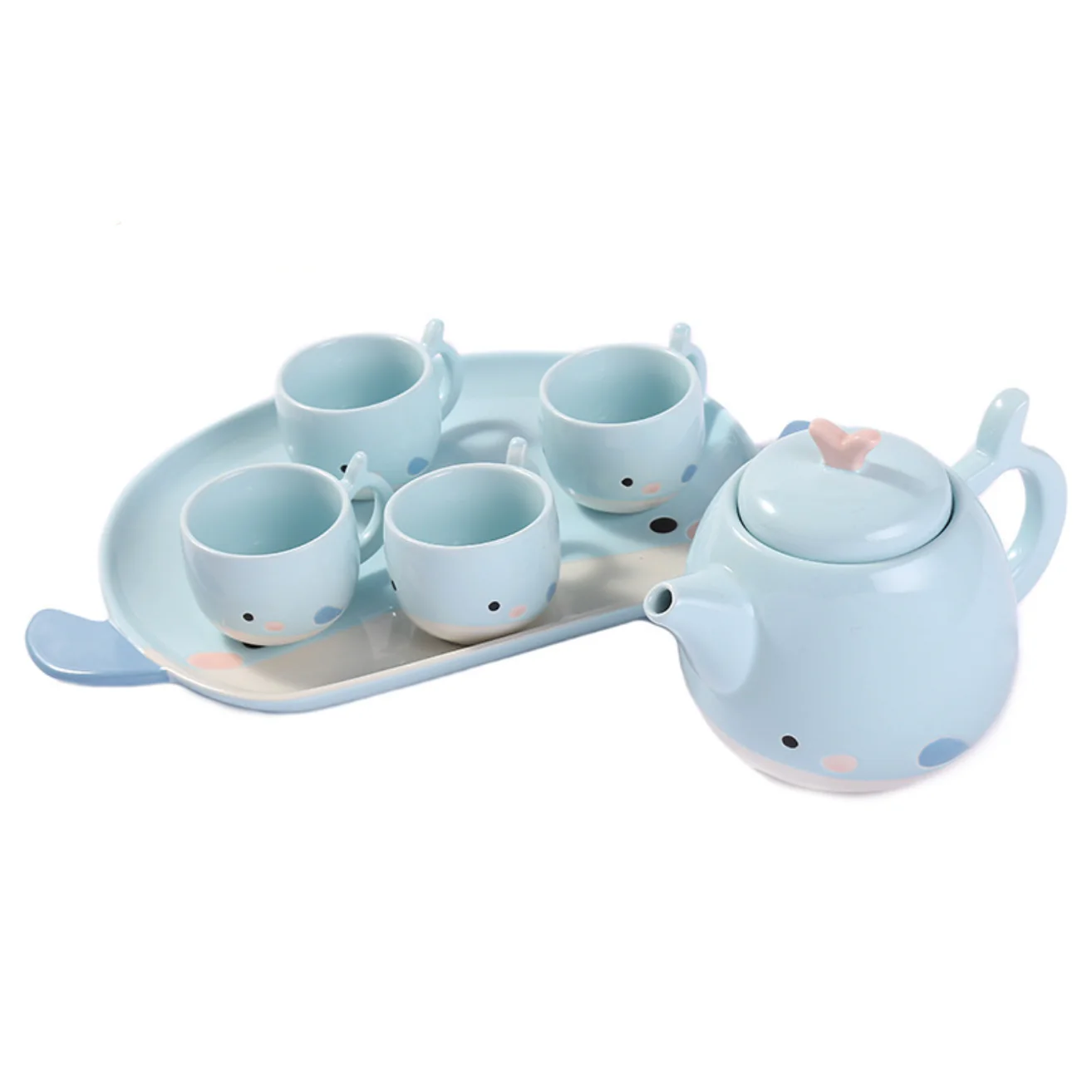 Blue Cute Whale Tea Set - Image 8