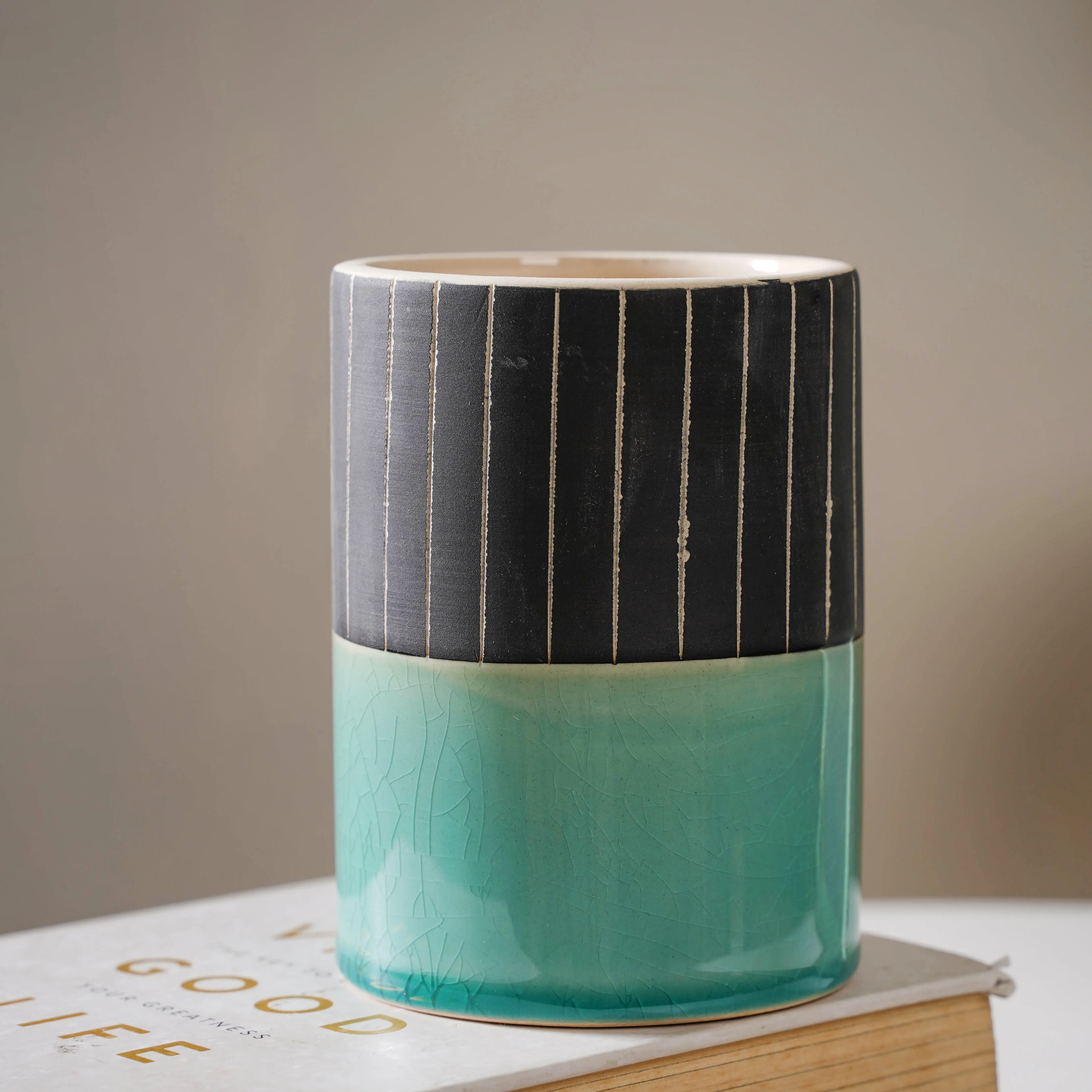 Blue Flower Pot - Image 3