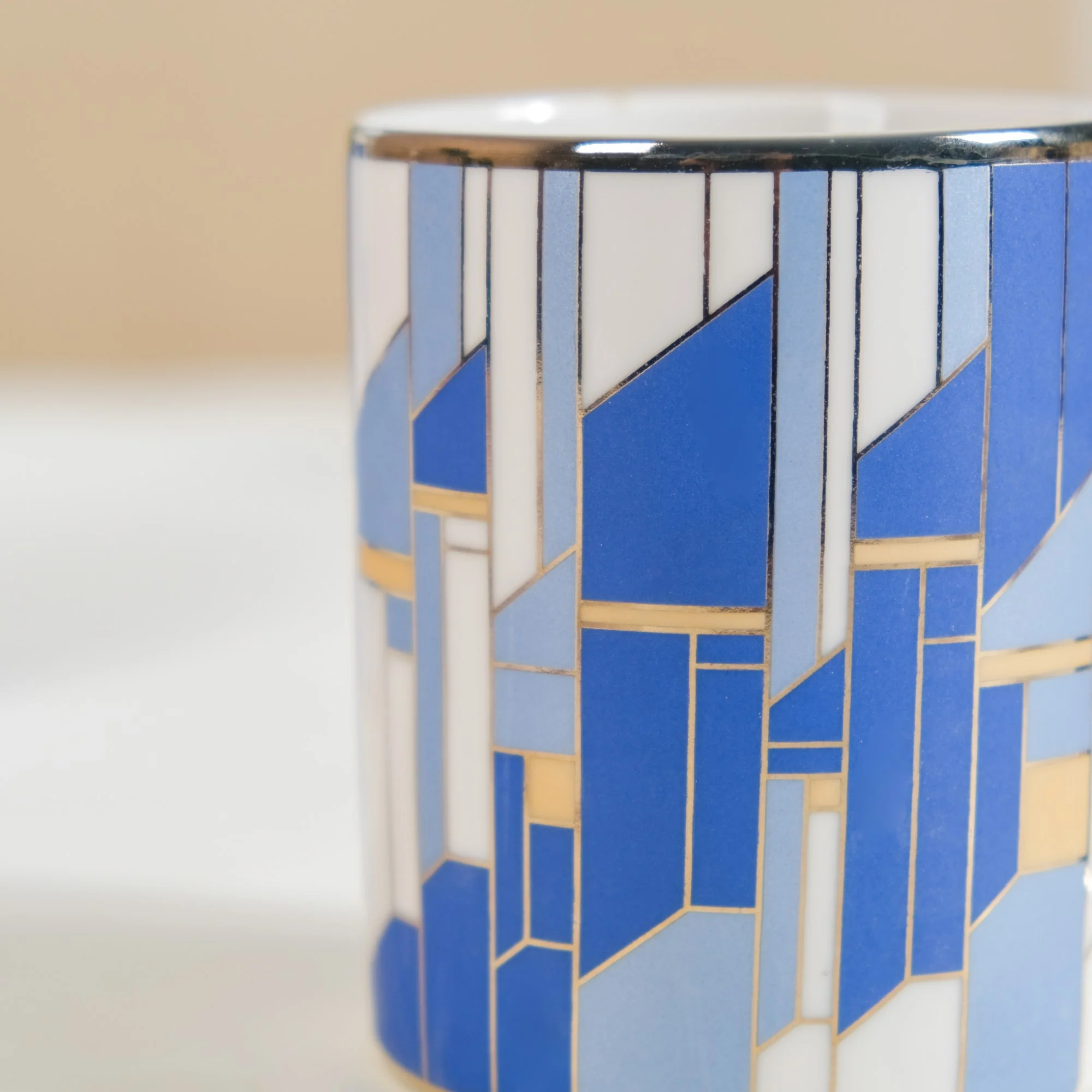 Blue Gold Tea Cup Set of 6 350ml - Image 8