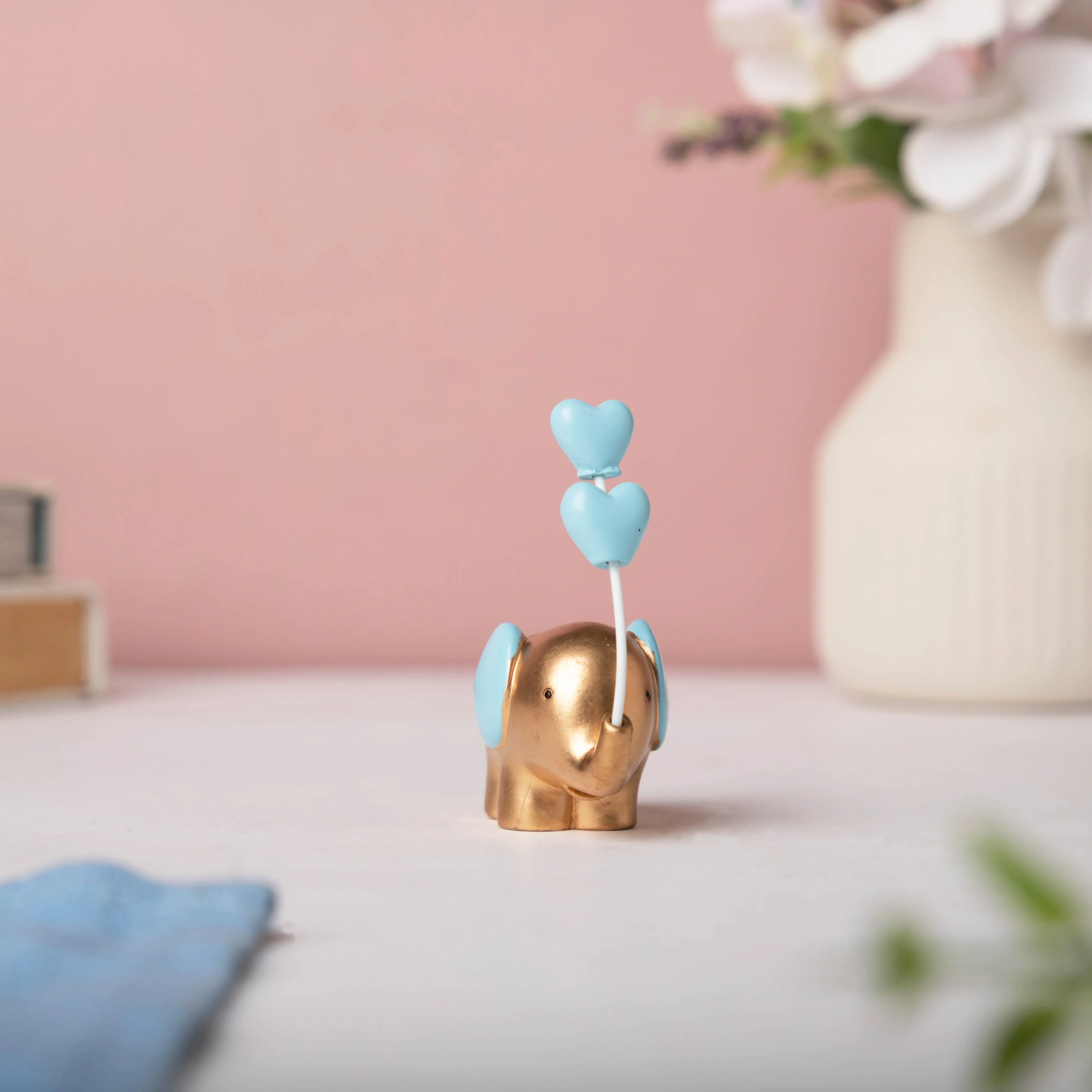 Blue Heart Elephant Decor - Image 3