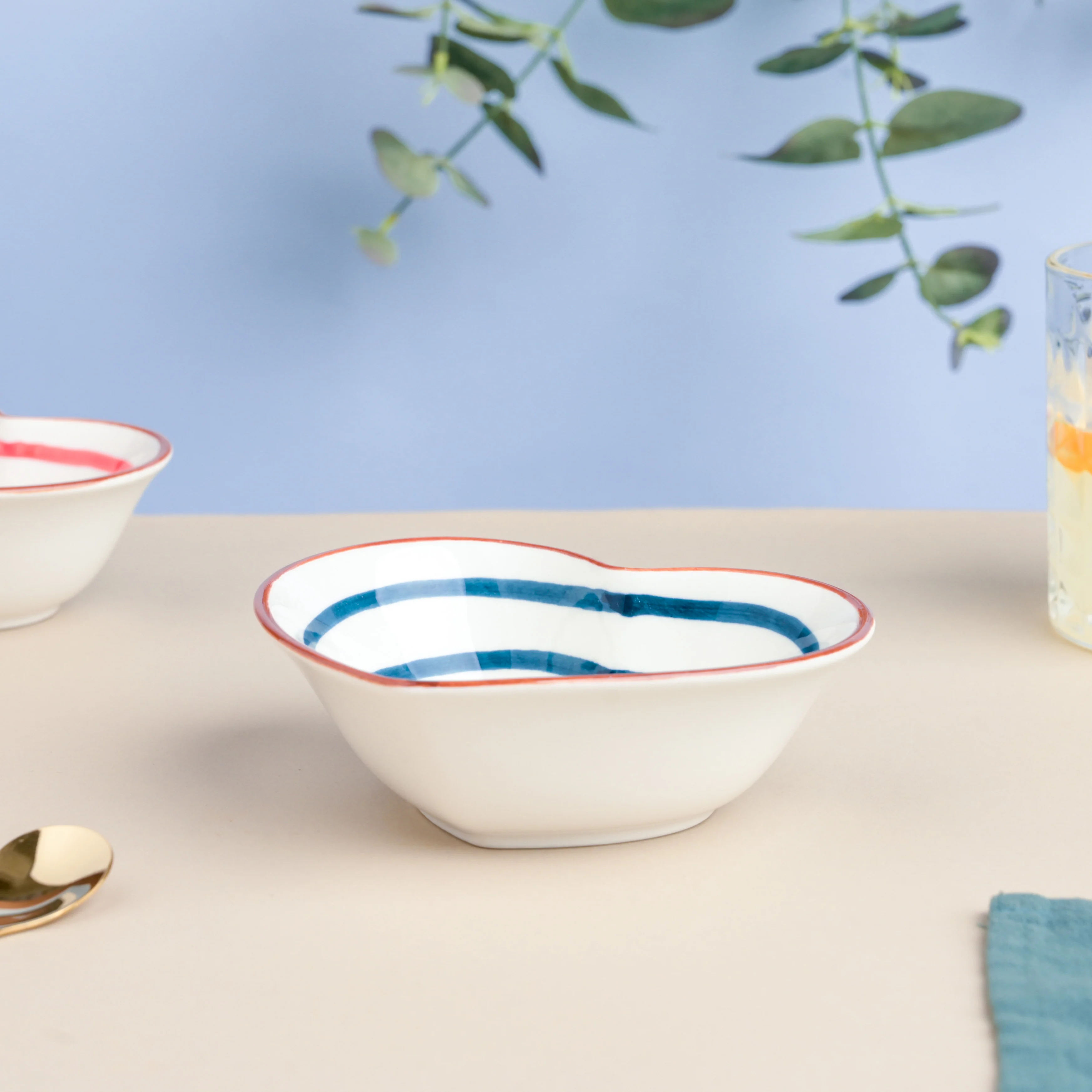 Blue Illusion Heart Snack Bowl - Image 5