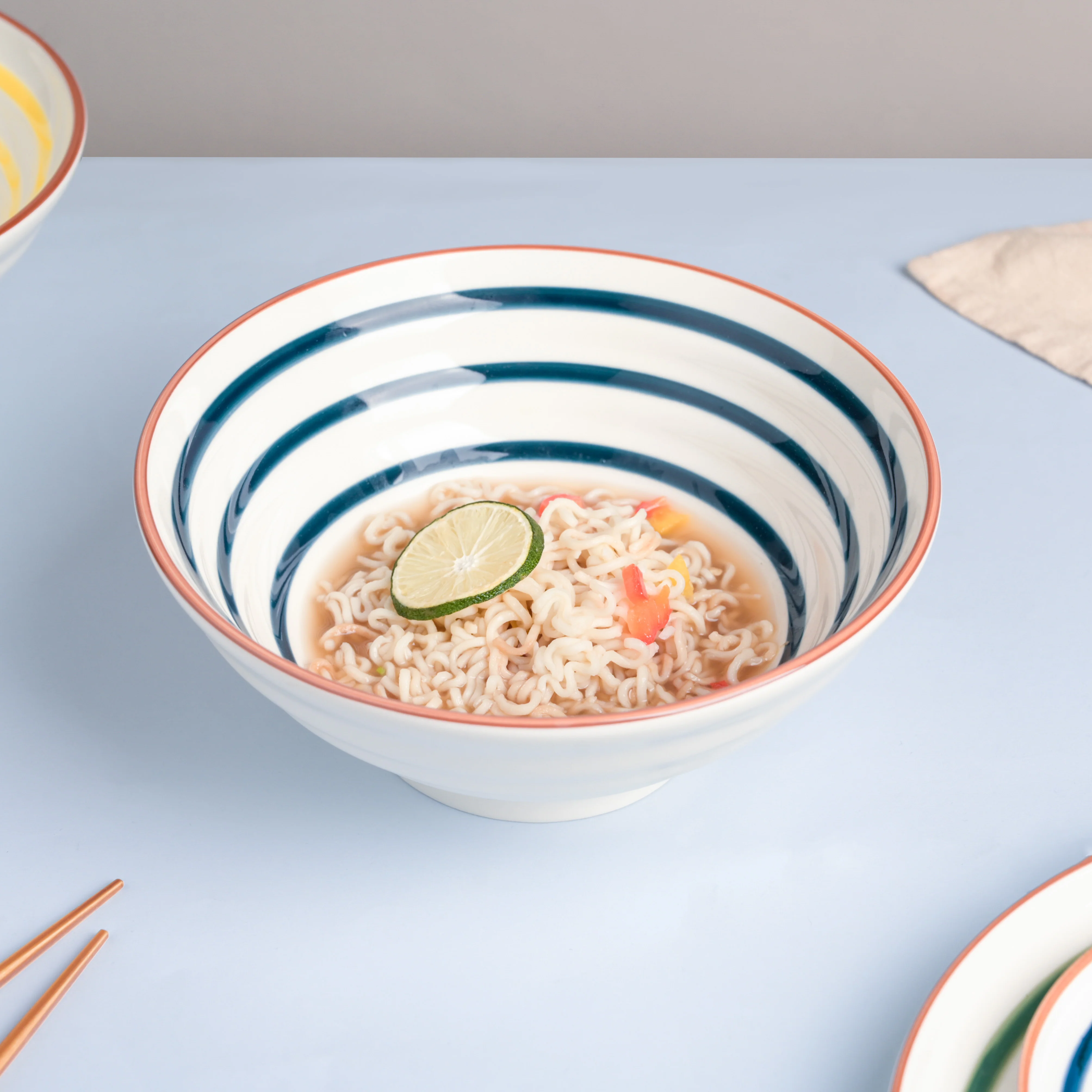 Blue Illusion Serving Bowl - Image 3
