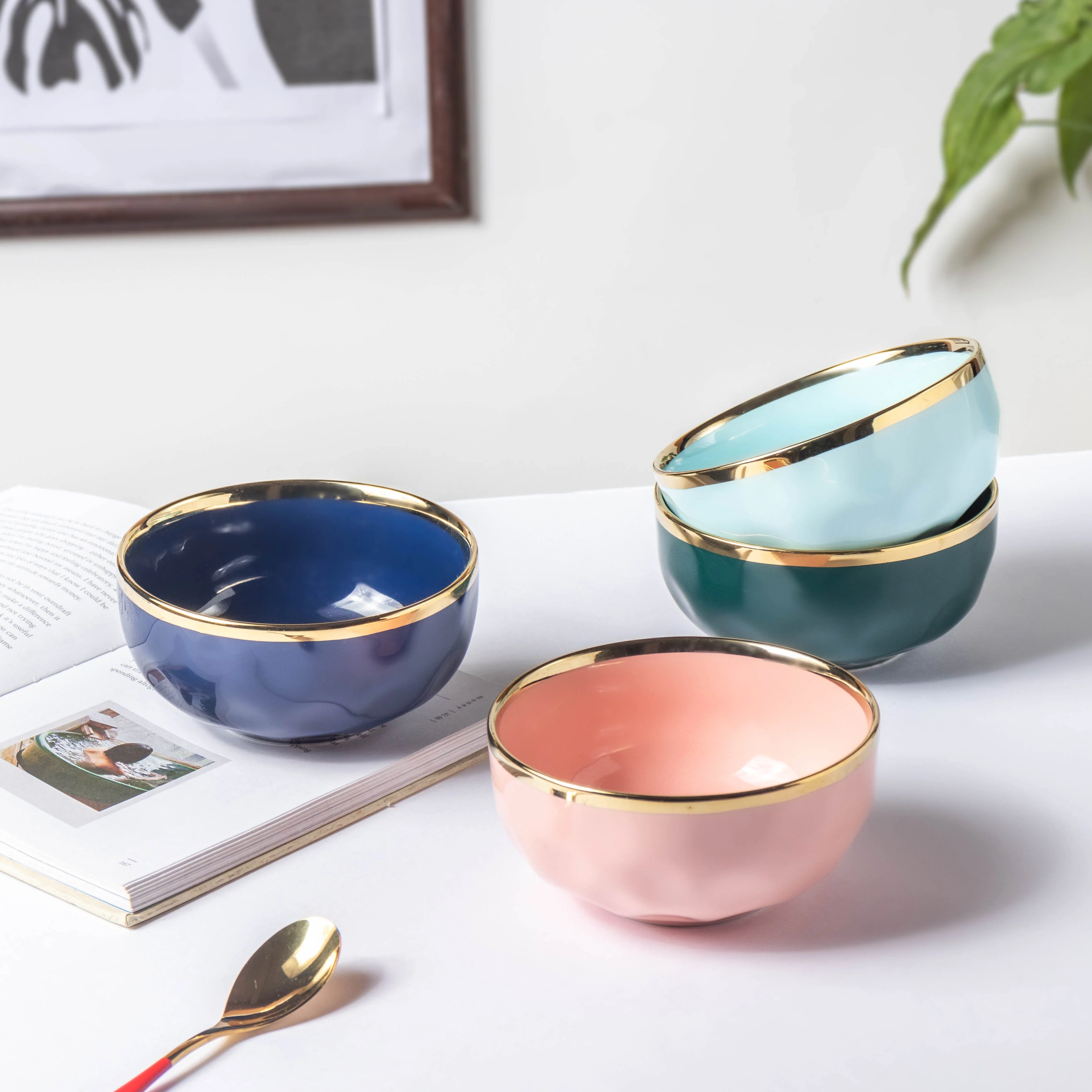 Blue Jay Ceramic Soup Bowl - Image 6