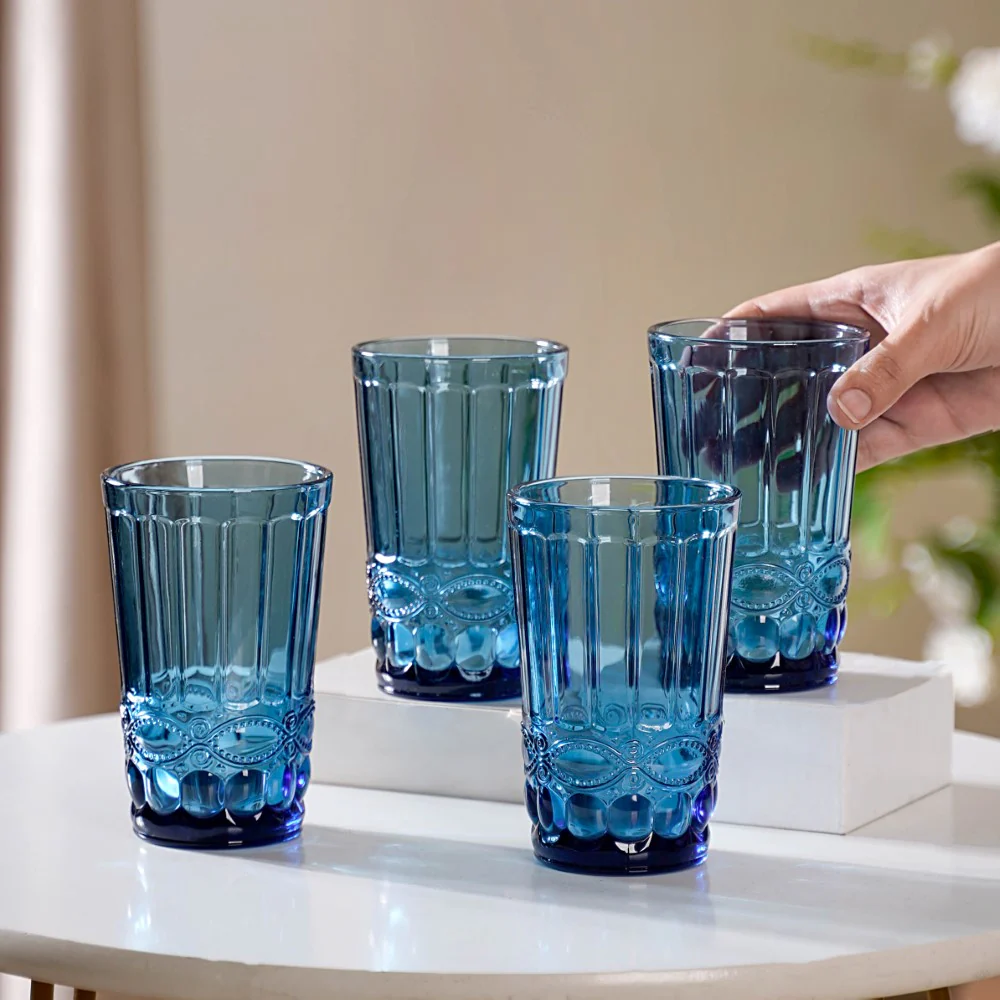 Blue Juice Glass Set of 4 - Image 2