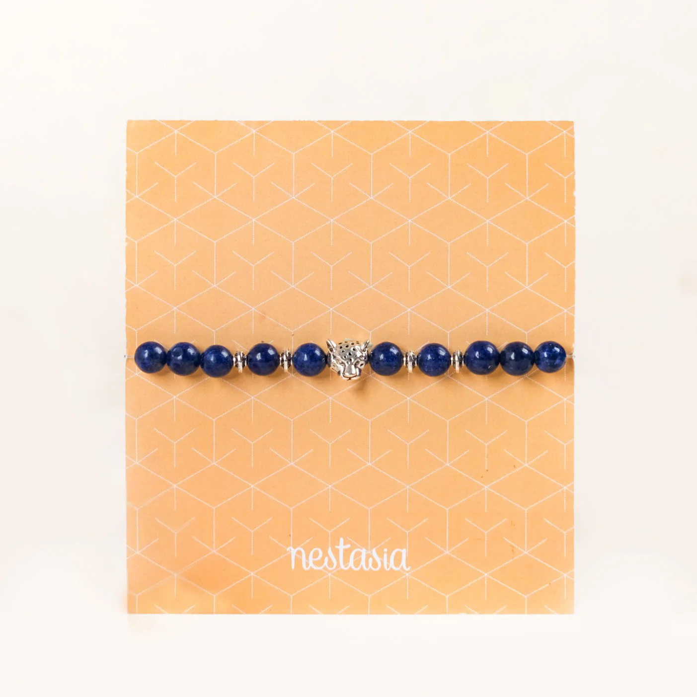 Blue Lapis Stone Cheetah Bracelet - Image 2