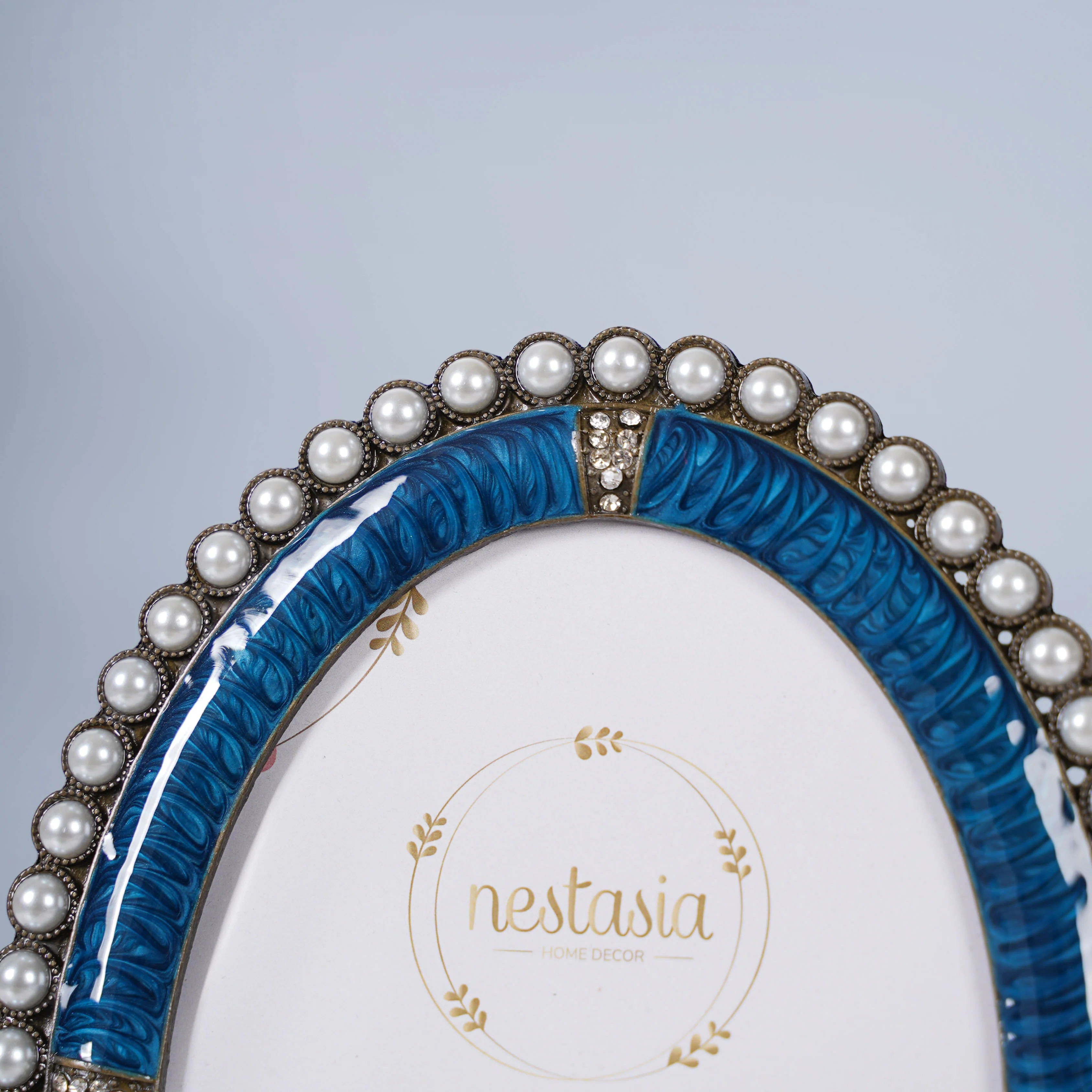 Blue Oval Photo Frame - Image 3
