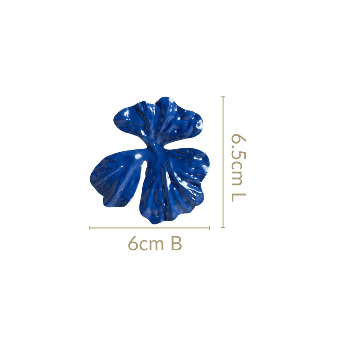 Blue Petal Earrings - Image 3