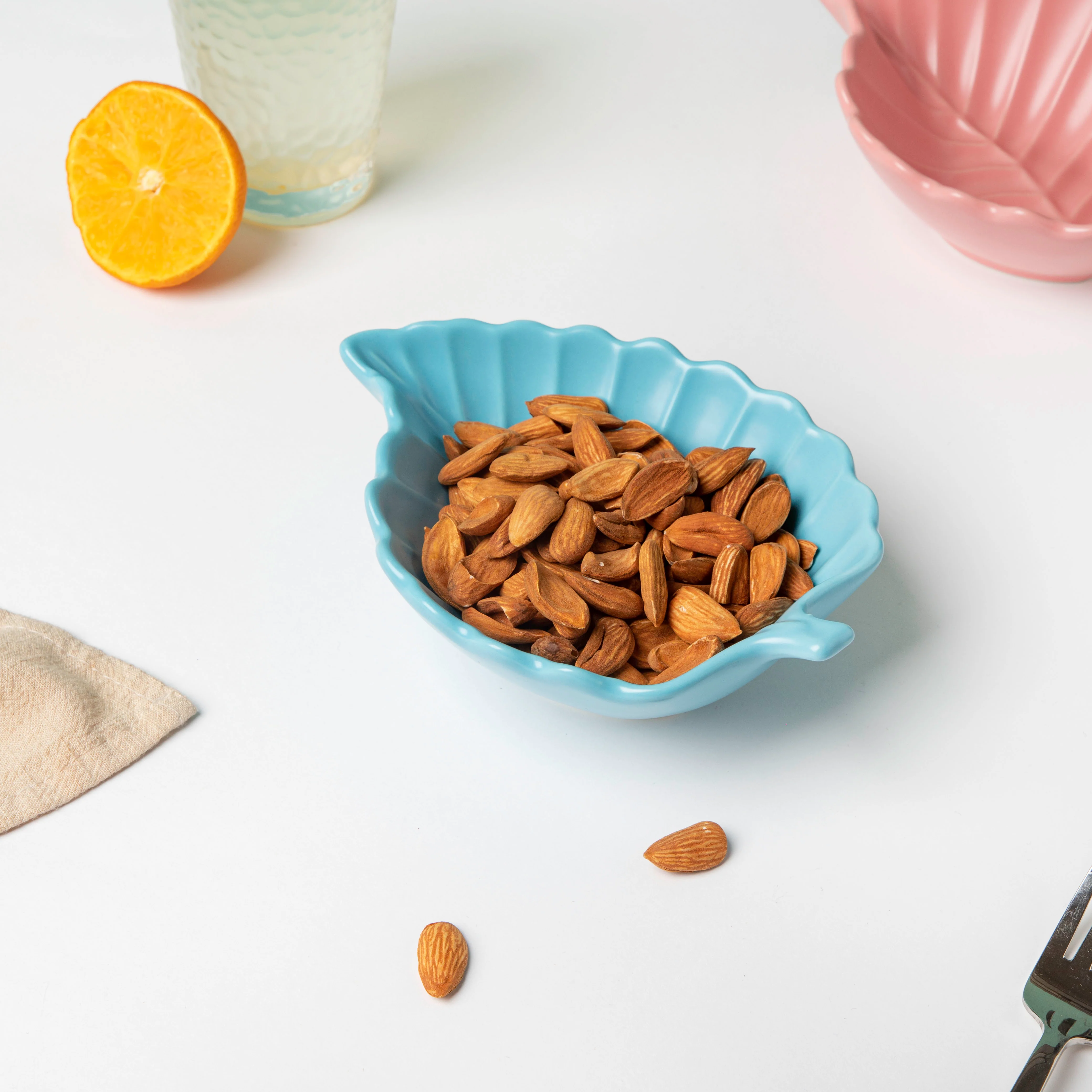 Blue Scotch Pine Leaf Snack Bowl 6 Inch 200 ml - Image 3