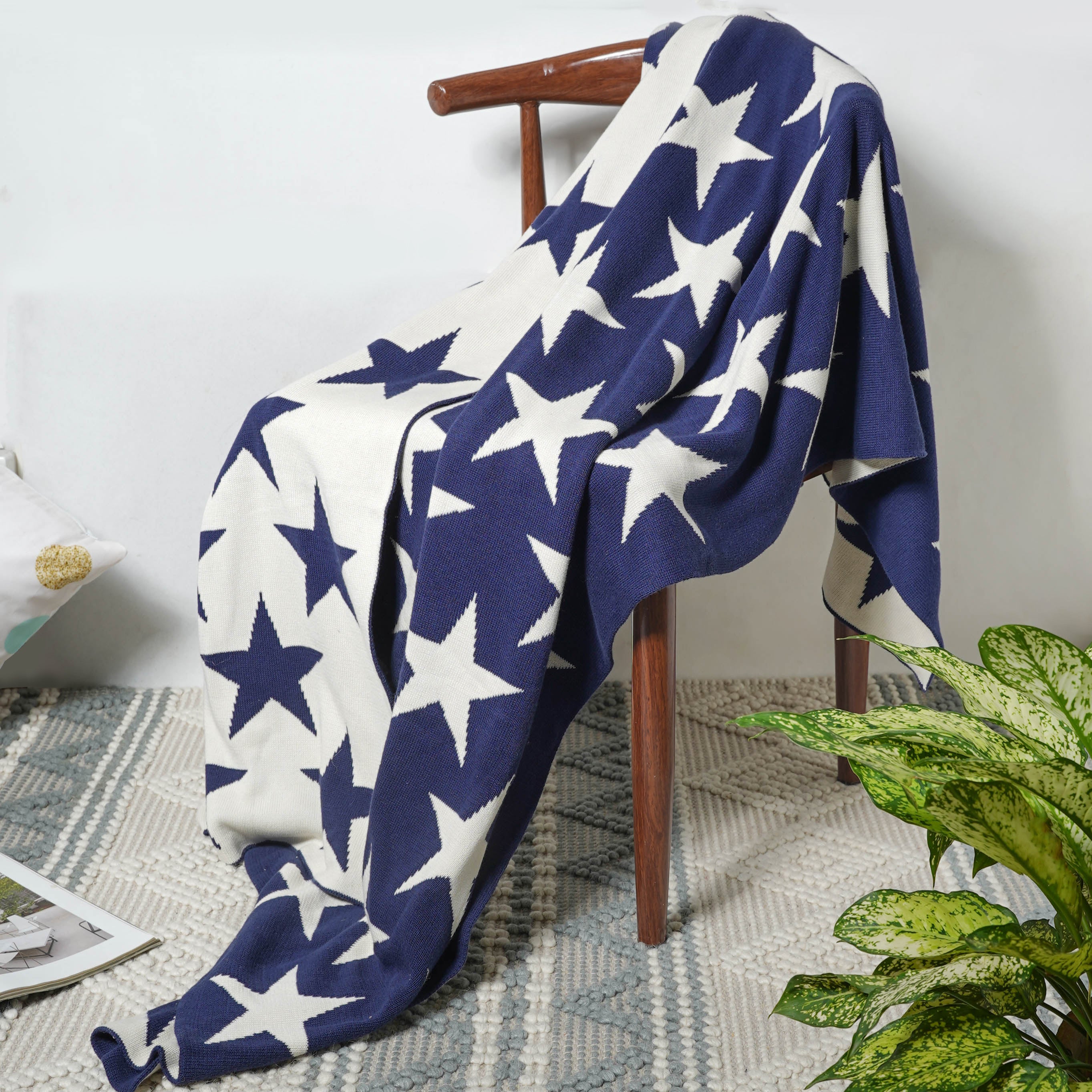 Blue Star Throw