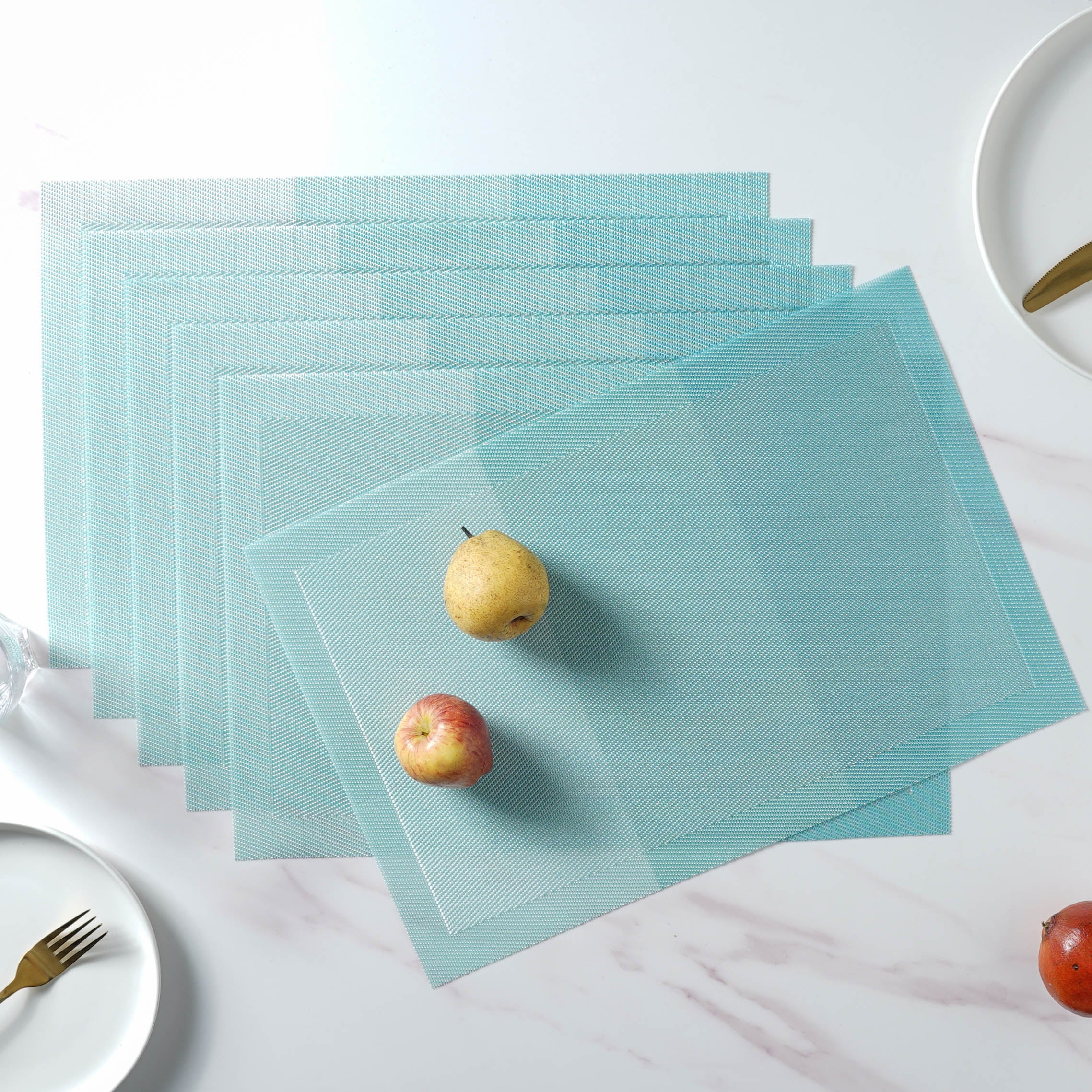 Blue Table Mat Set of 6 - Image 3