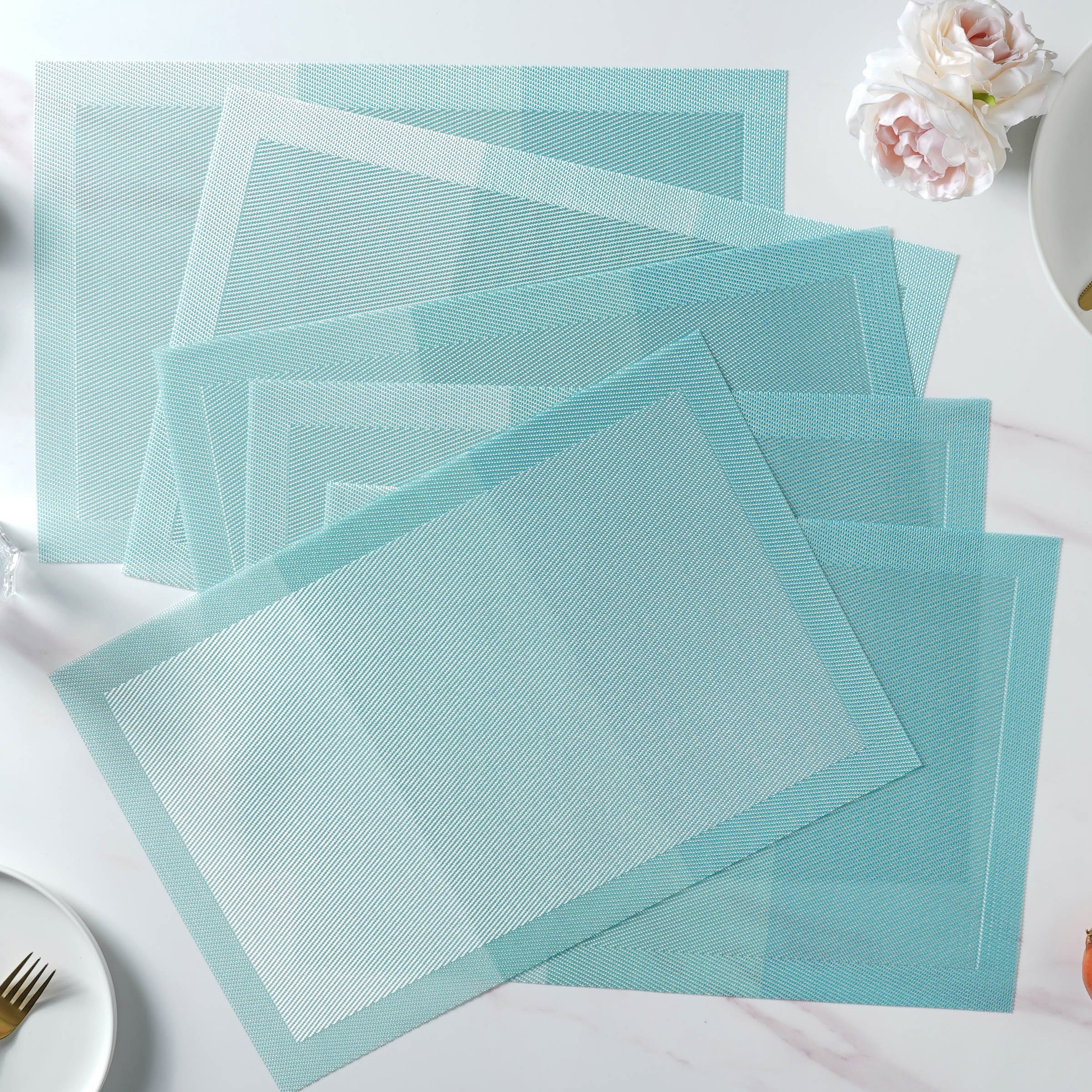 Blue Table Mat Set of 6 - Image 5
