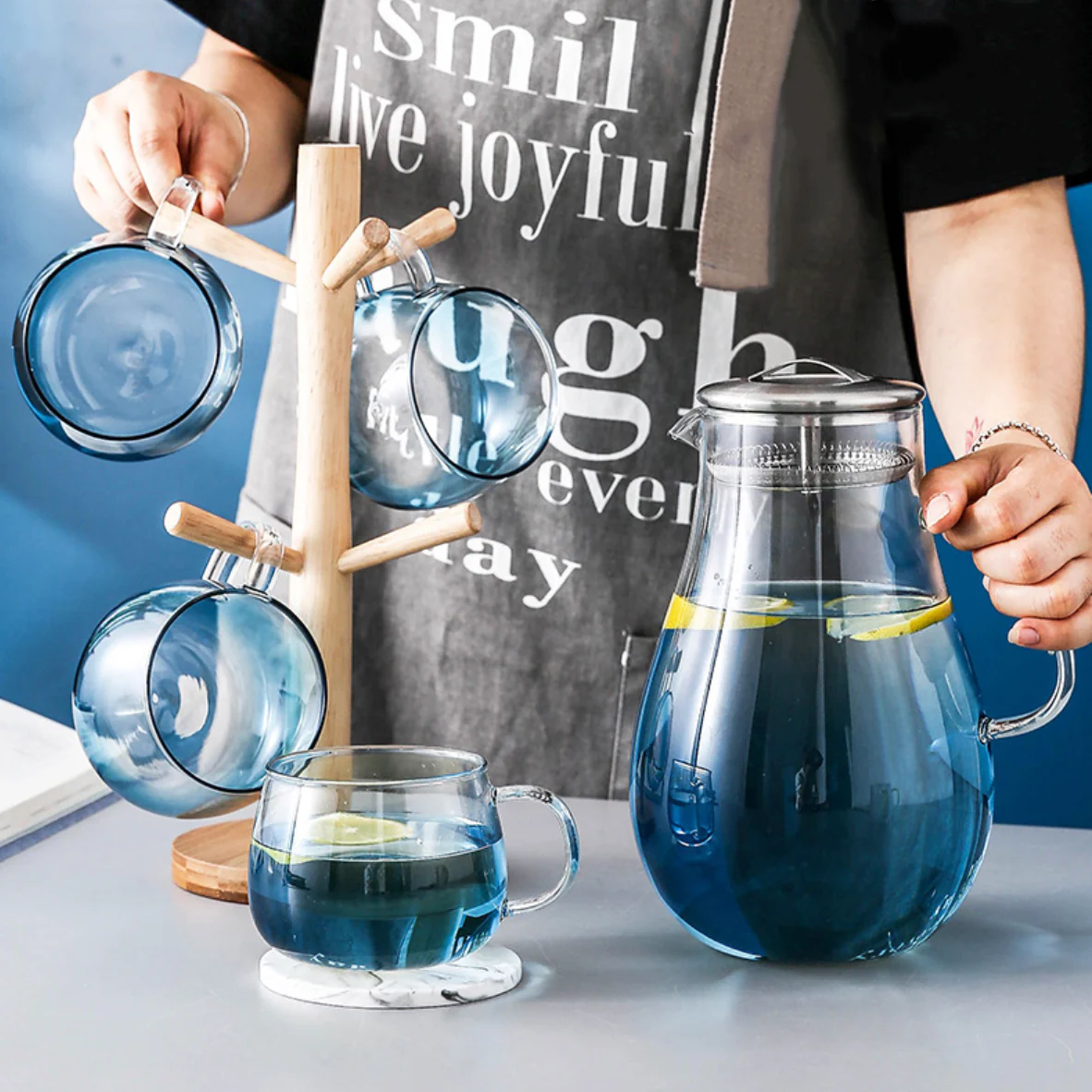 Blue Teapot Set - Image 9