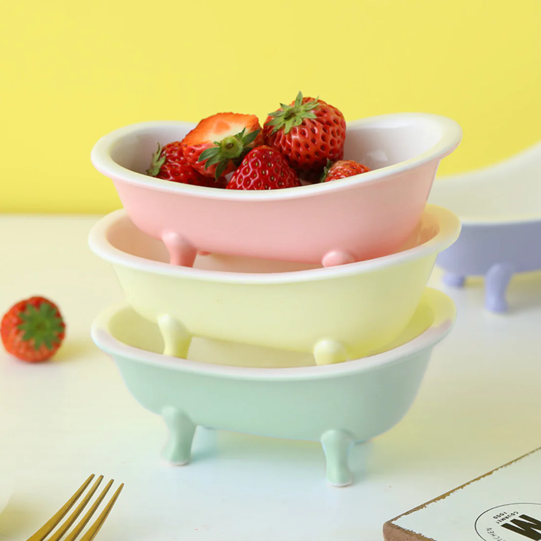 Blue Tub Ceramic Snack Bowl 200 ml