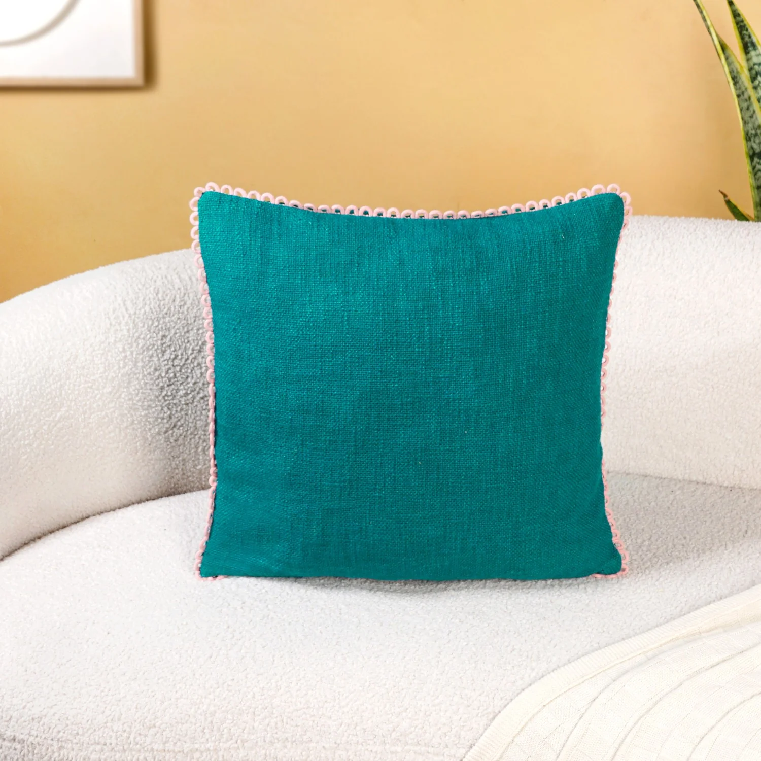 Bluebell Blush Cushion Covers With Looped Edging Set Of 2 - Image 7
