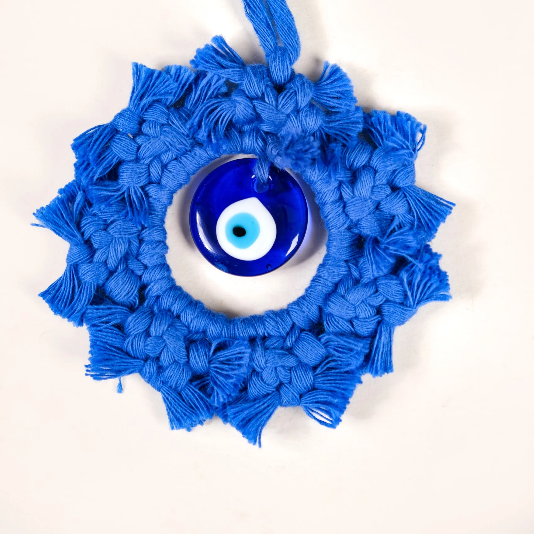 Bohemian Macrame Evil Eye Wall Hanging Set Of 3 - Image 8