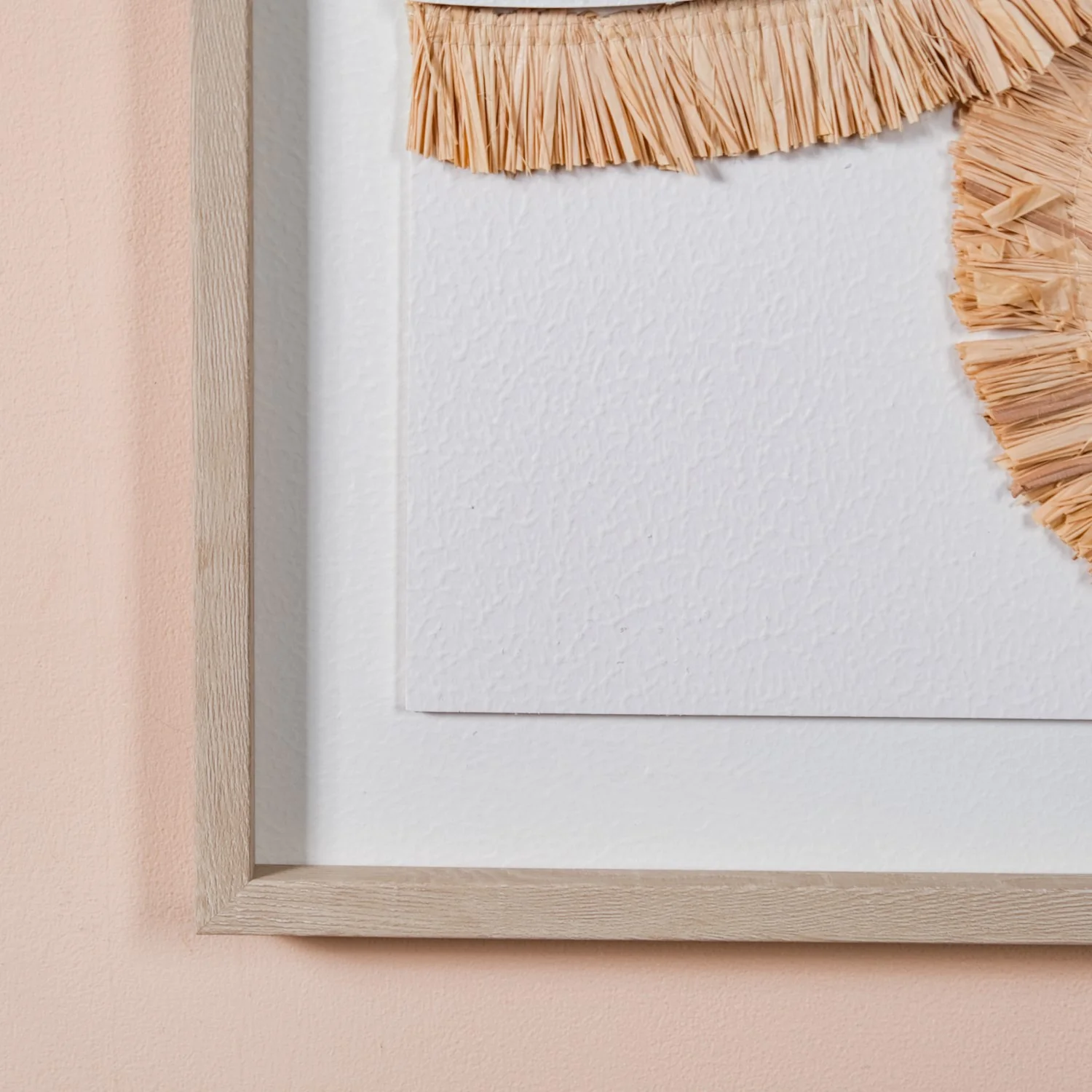Boho Inspired 3D Raffia Wall Art With Frame 20x16 Inch - Image 8