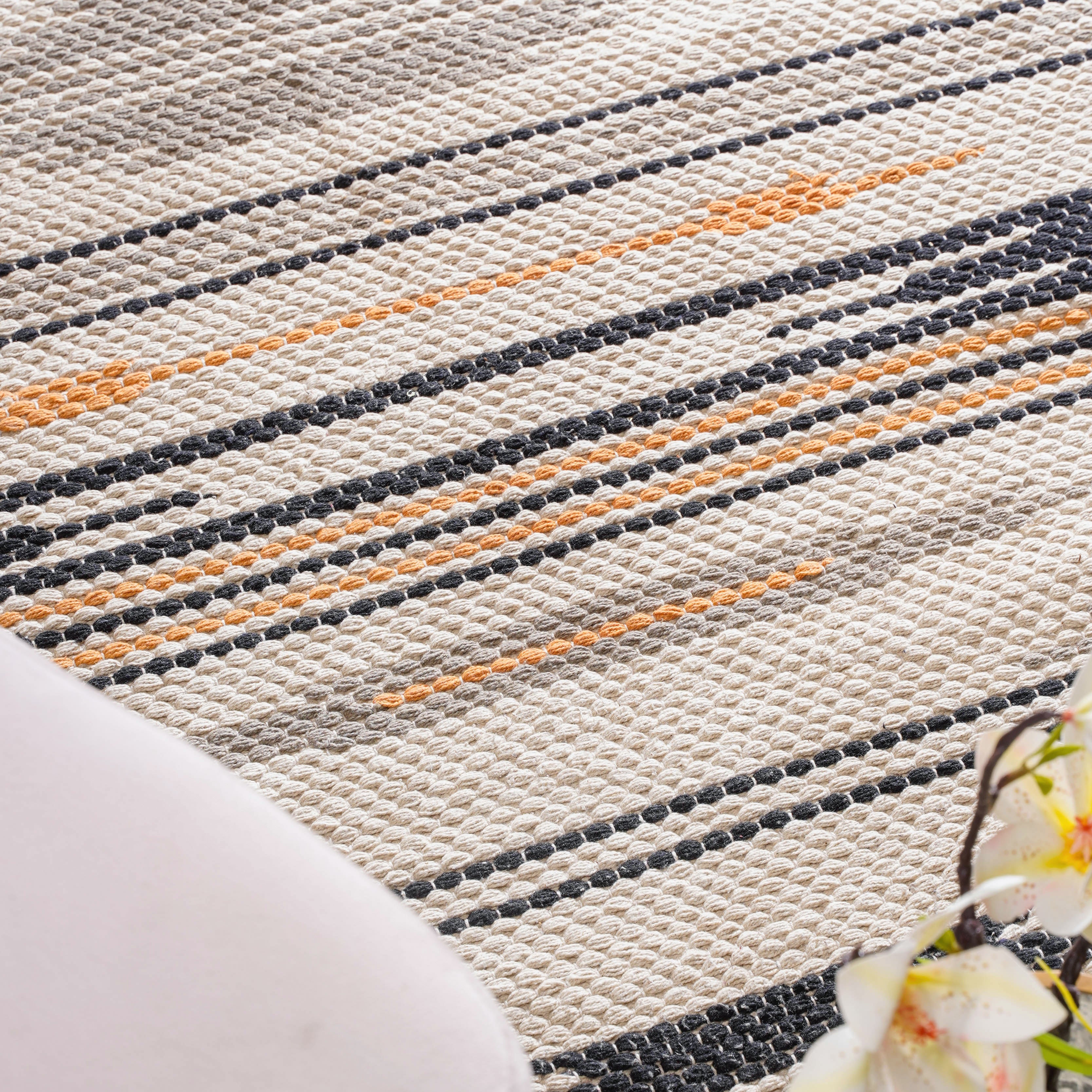 Boho Natural Cotton Living Room Rug - Image 6