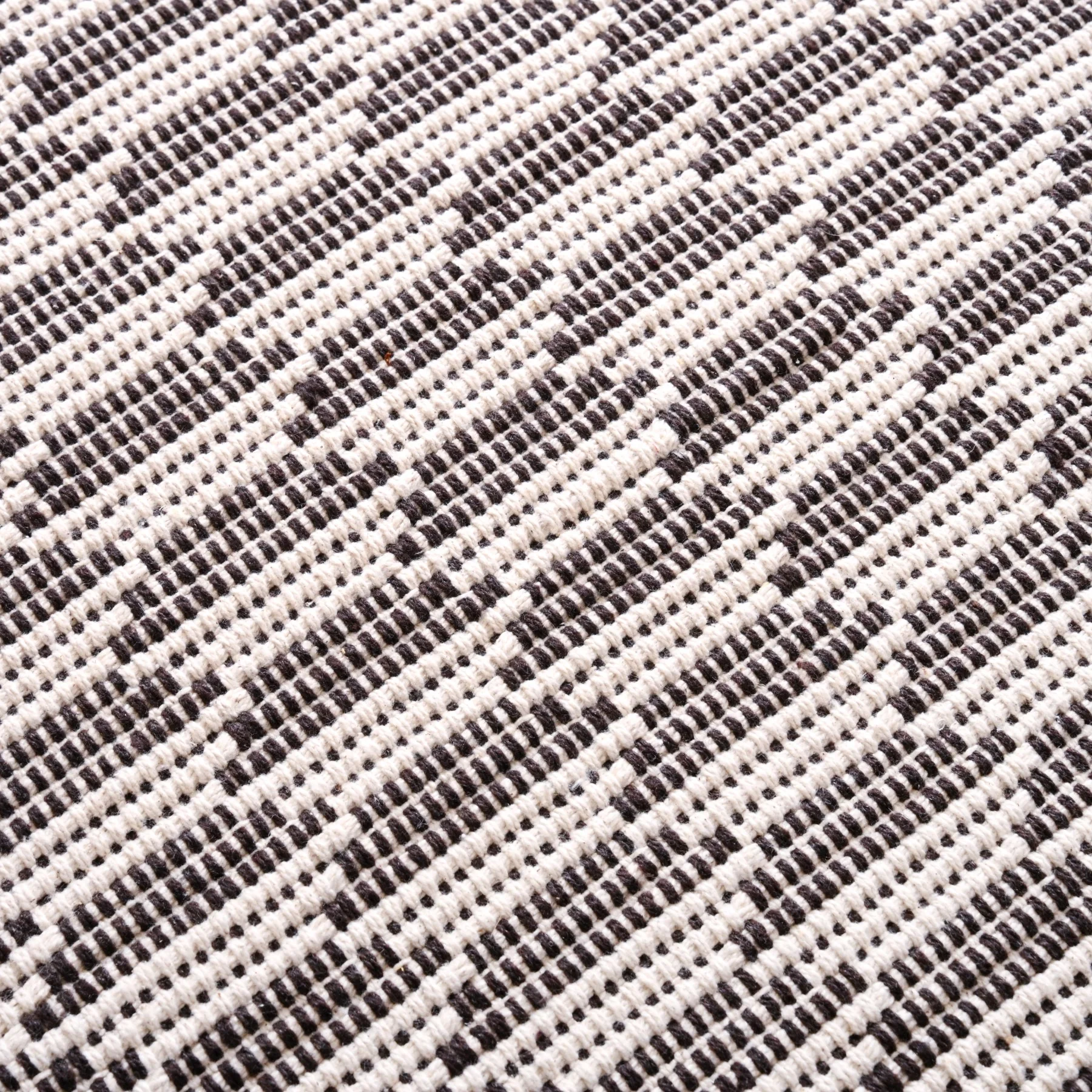 Boho Weave Floor Runner Cotton Mat Brown White 134x50cm - Image 5