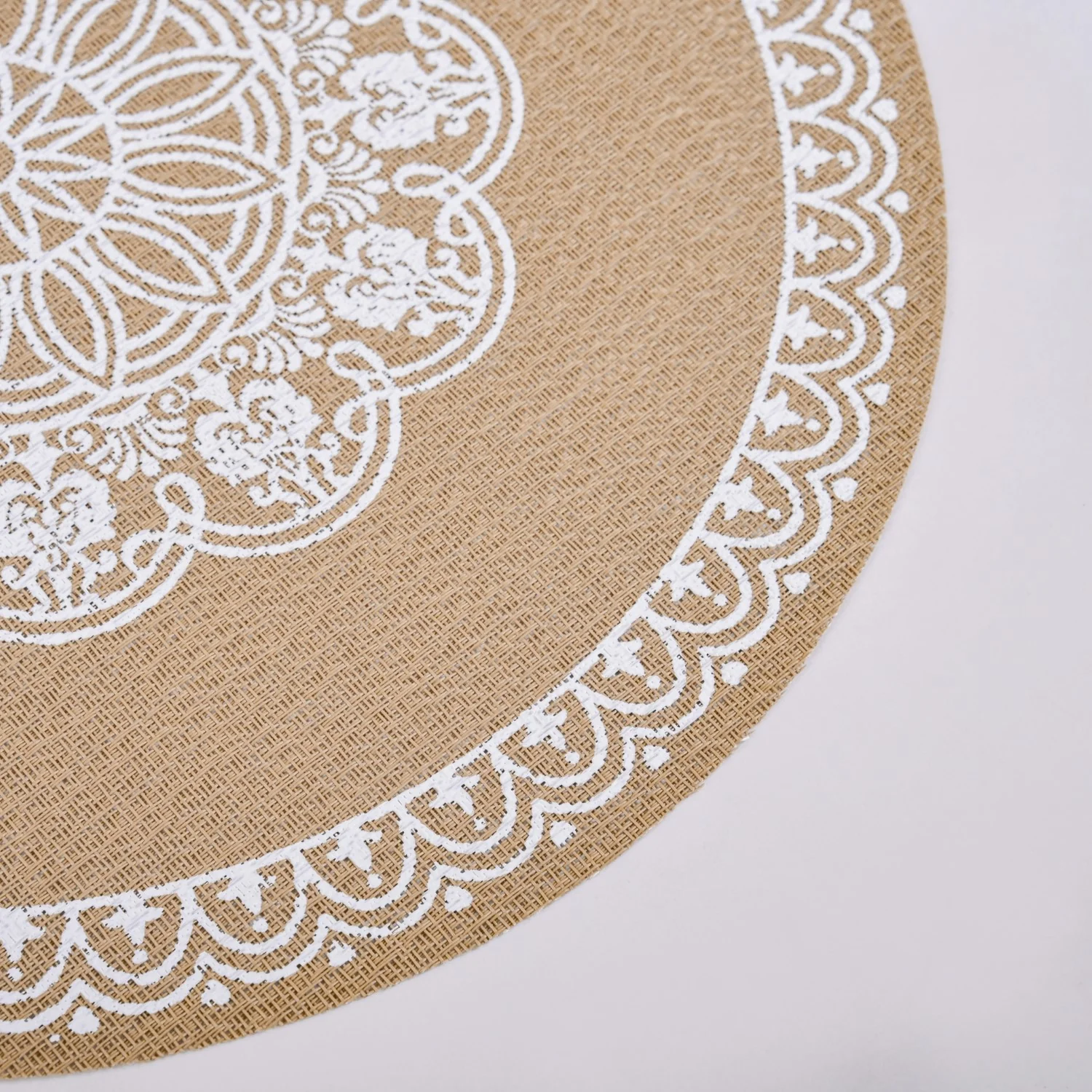 Boho White Mandala Table Mat Set Of 6 - Image 6