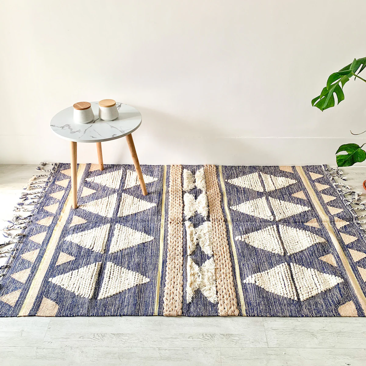BOHO Lilliana Hand Woven Rug - Indigo - Image 5
