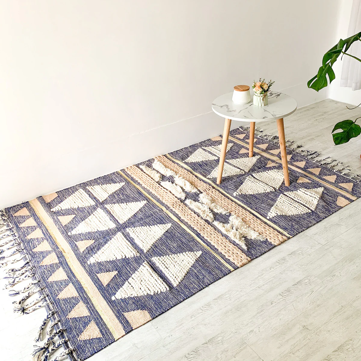 BOHO Lilliana Hand Woven Rug - Indigo - Image 6