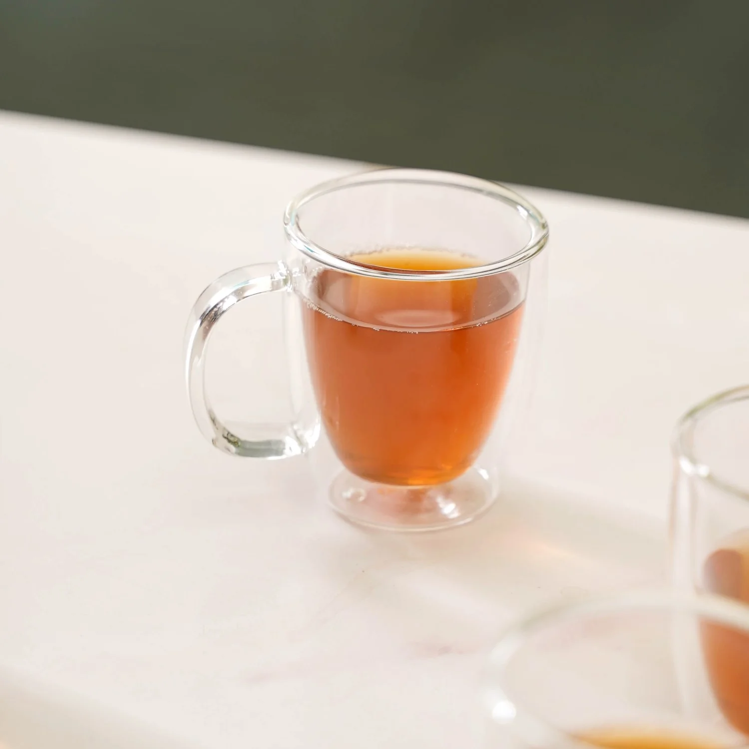 Borosilicate Double Wall Glass Tea Mug Set Of 4 180ml - Image 8