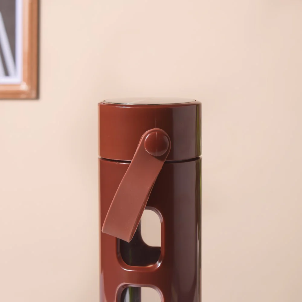 Borosilicate Glass Flask With Strainer Brown 500ml - Image 3