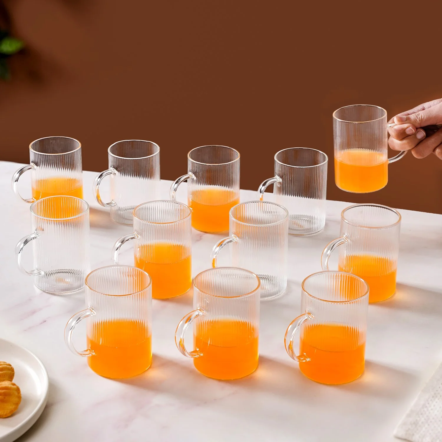 Borosilicate Tea Cup Set of 12 - Image 3