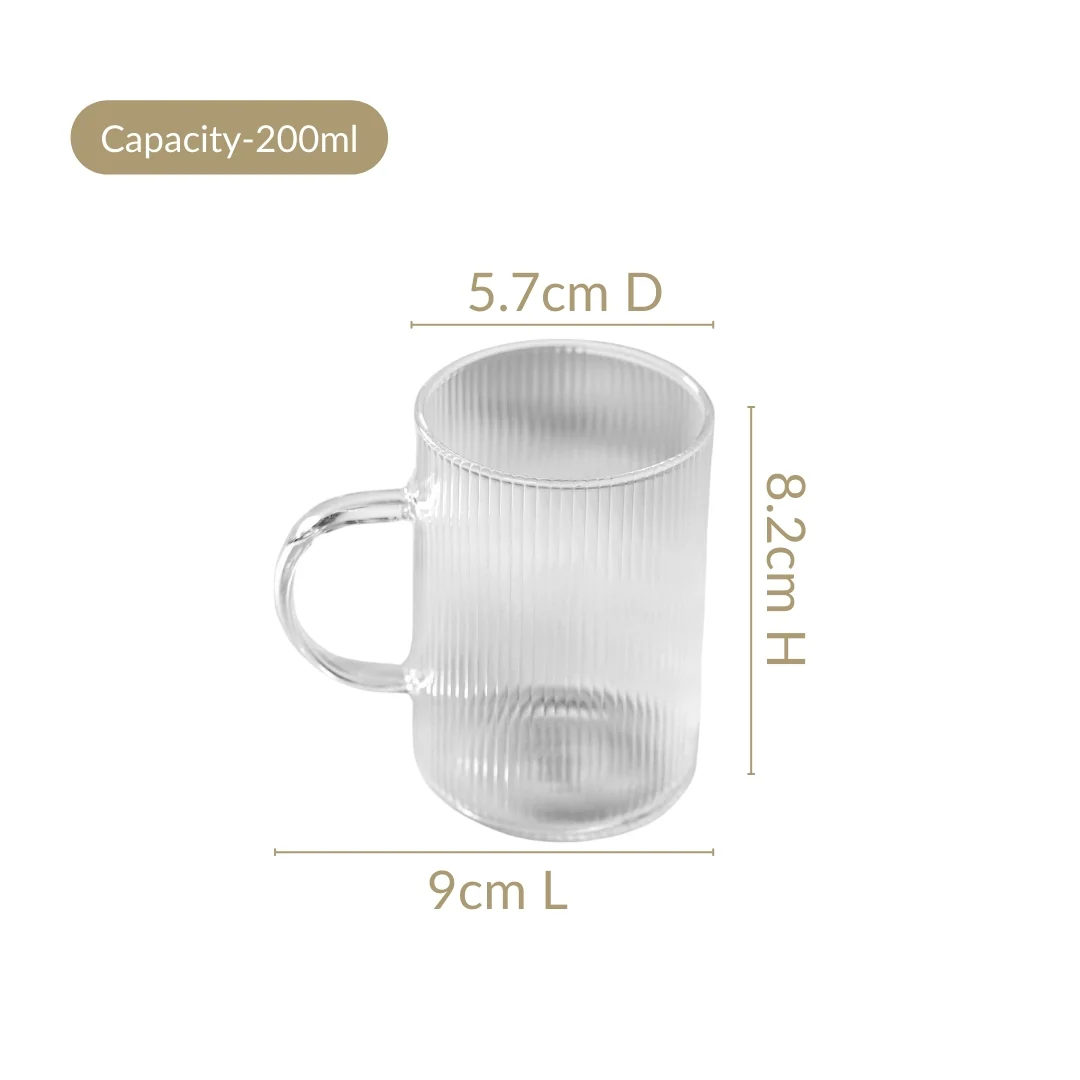 Borosilicate Tea Cup Set of 12 - Image 4