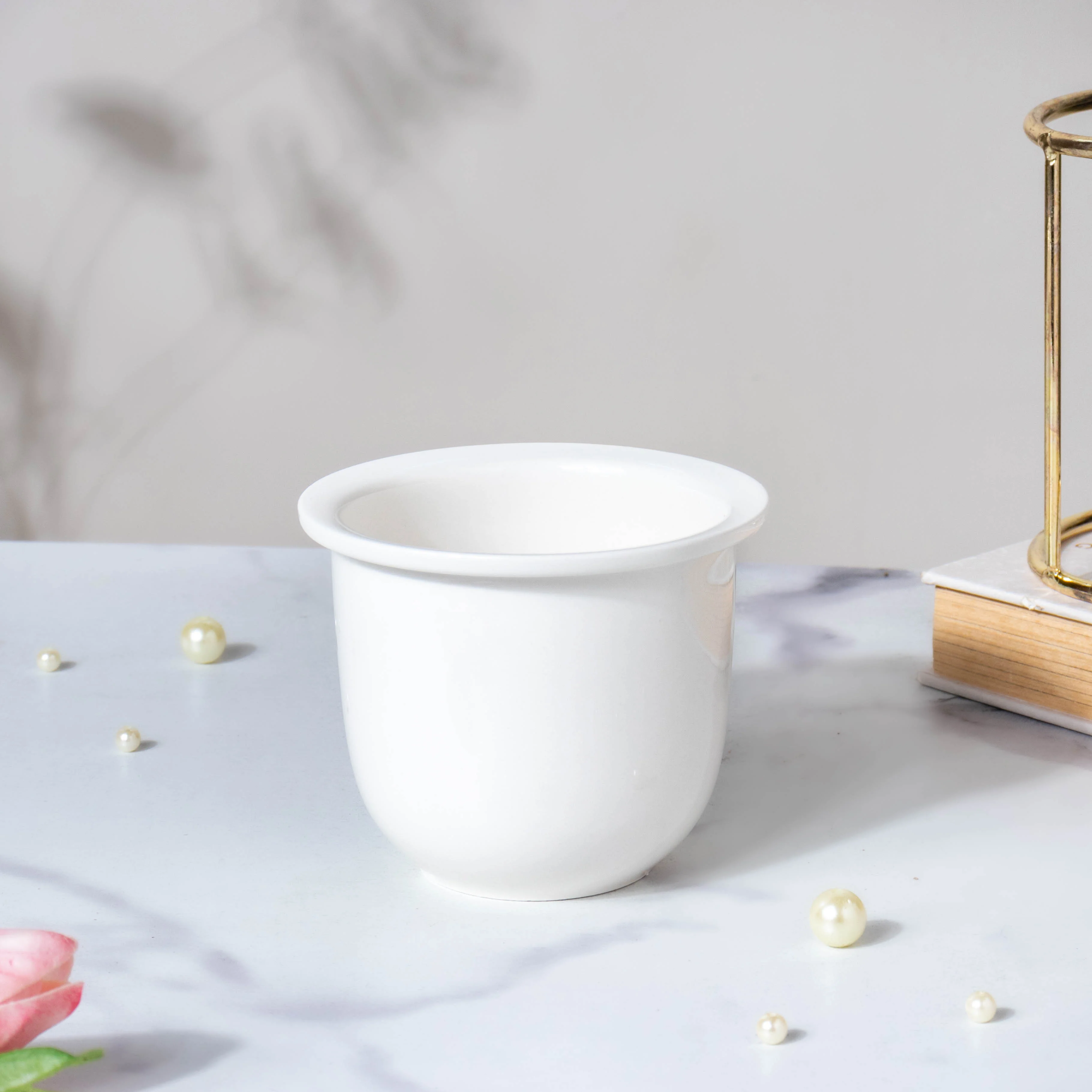 Botanica White Planter with Stand - Image 8
