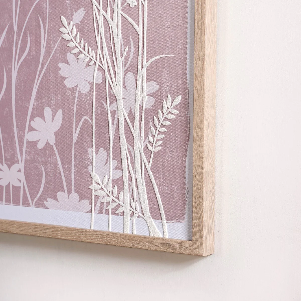 Botanical Embossed And Print Wall Art 23x17 Inch - Image 8