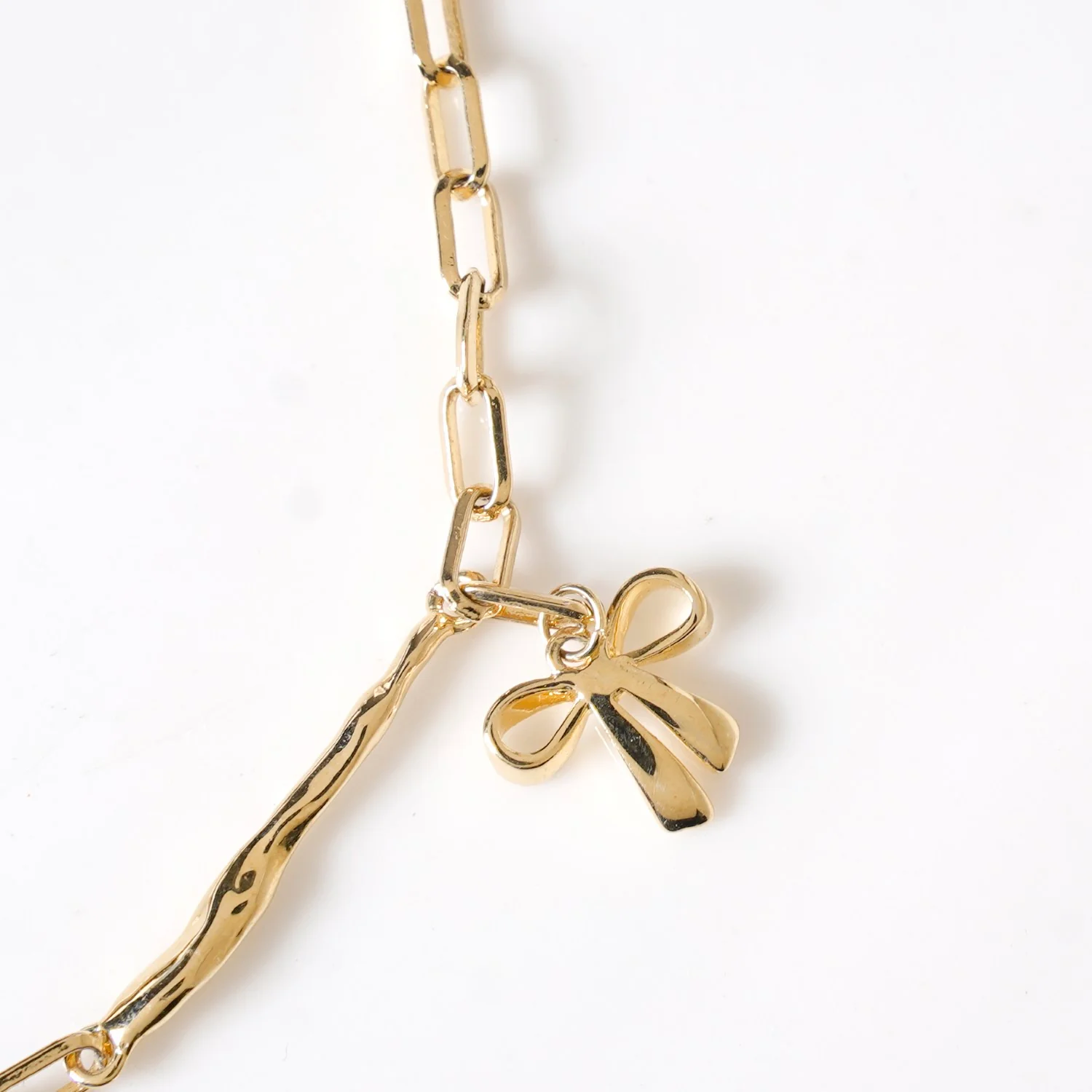 Bow Charm Gold Chain Necklace - Image 6
