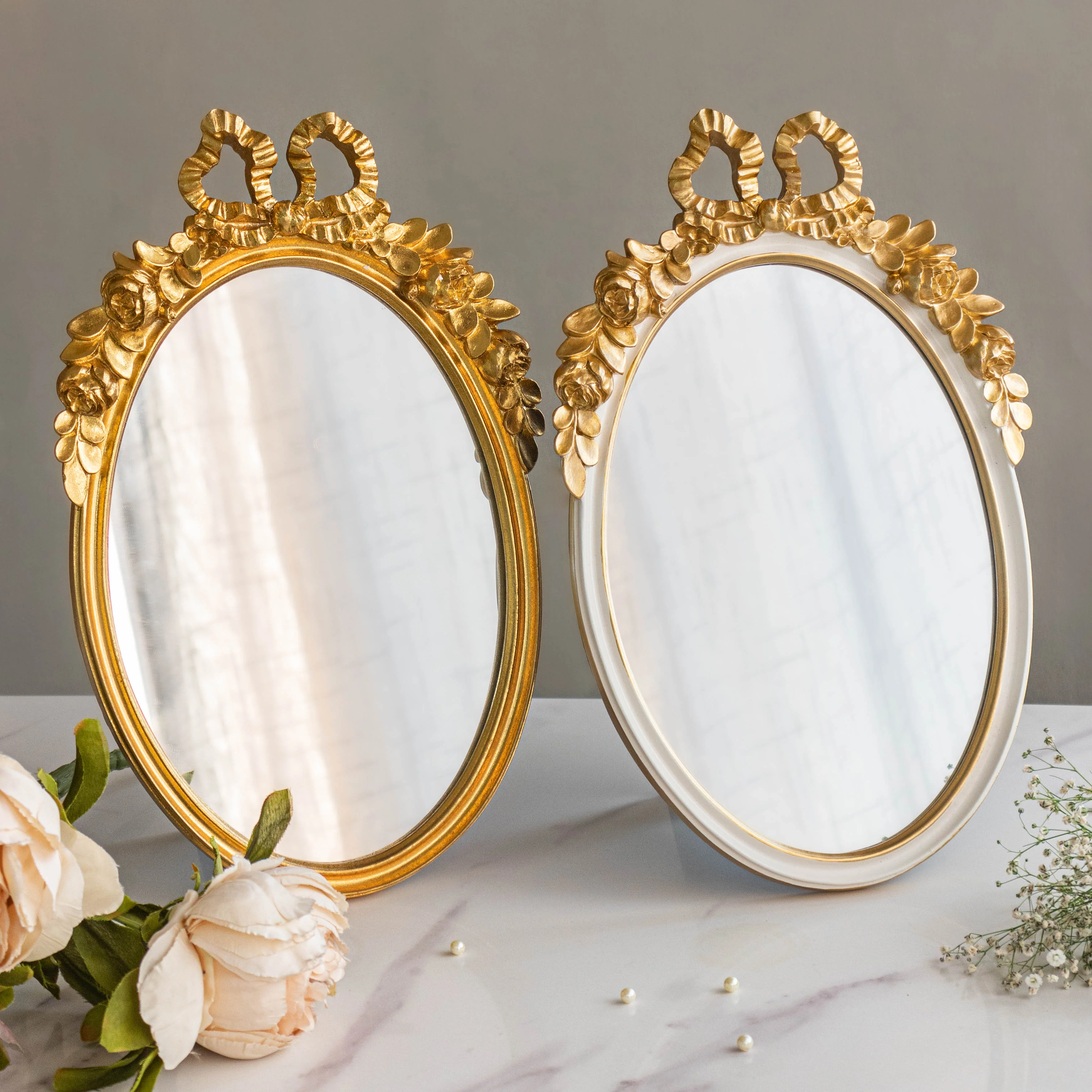 Bow Gold Mirror